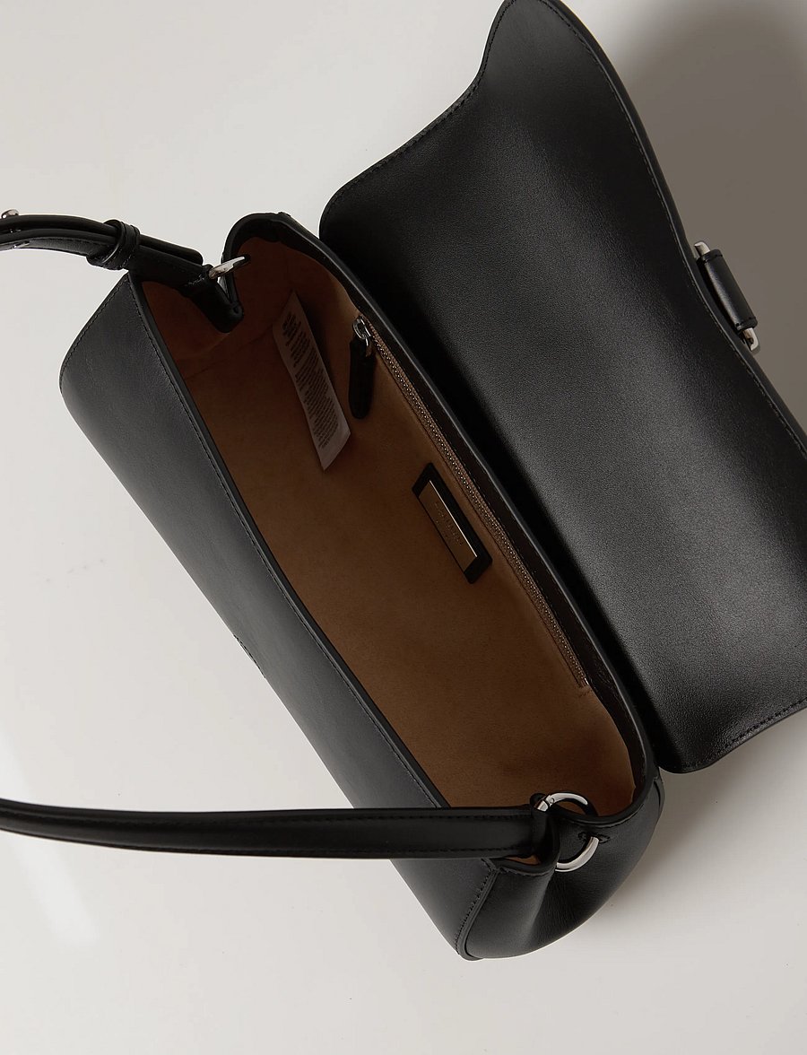 Lauren Ralph Lauren - Leather Medium Tasha East-West Bag - alltags-style - black - 4