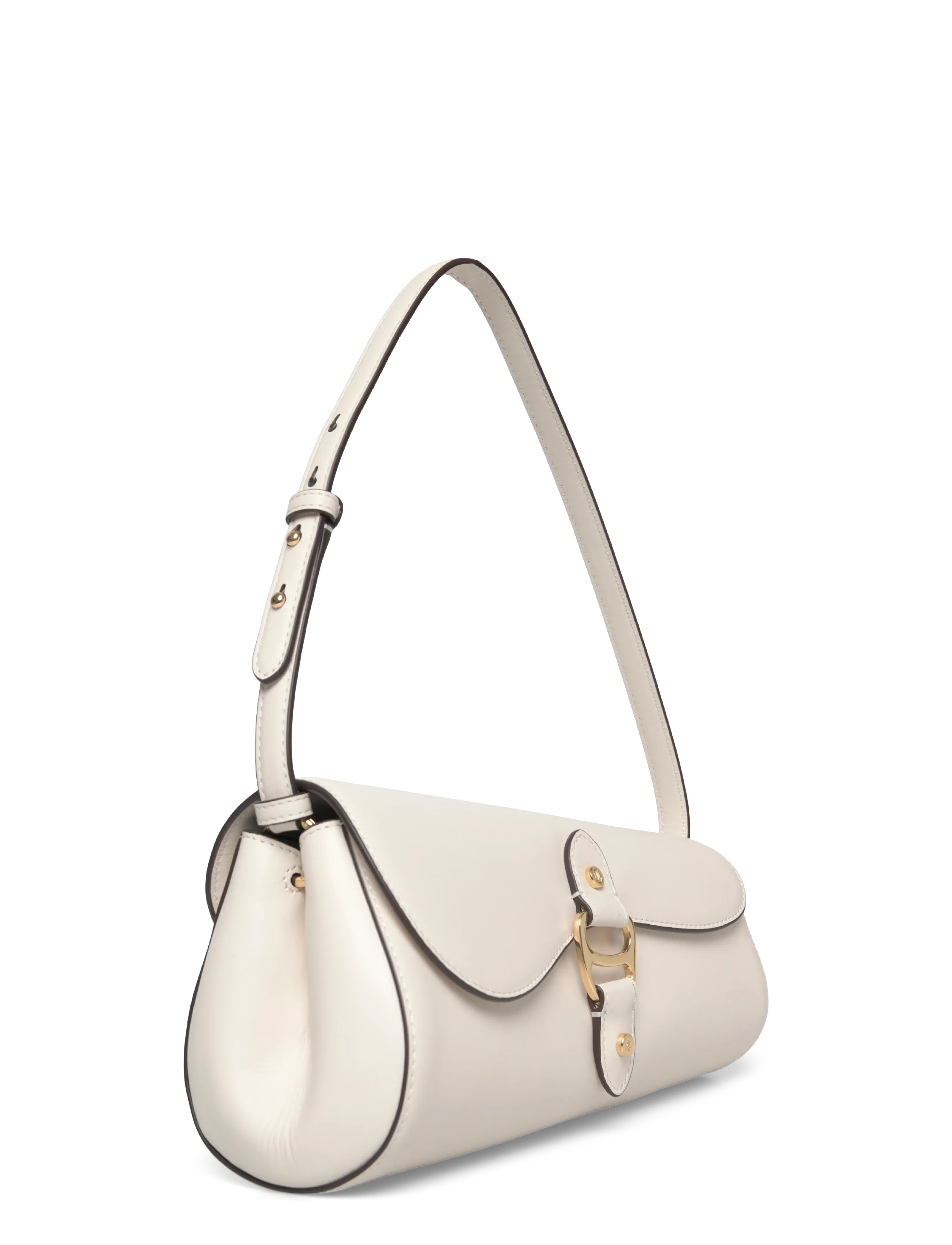 Lauren Ralph Lauren - Leather Medium Tasha East-West Bag - hverdags stil - soft white - 2