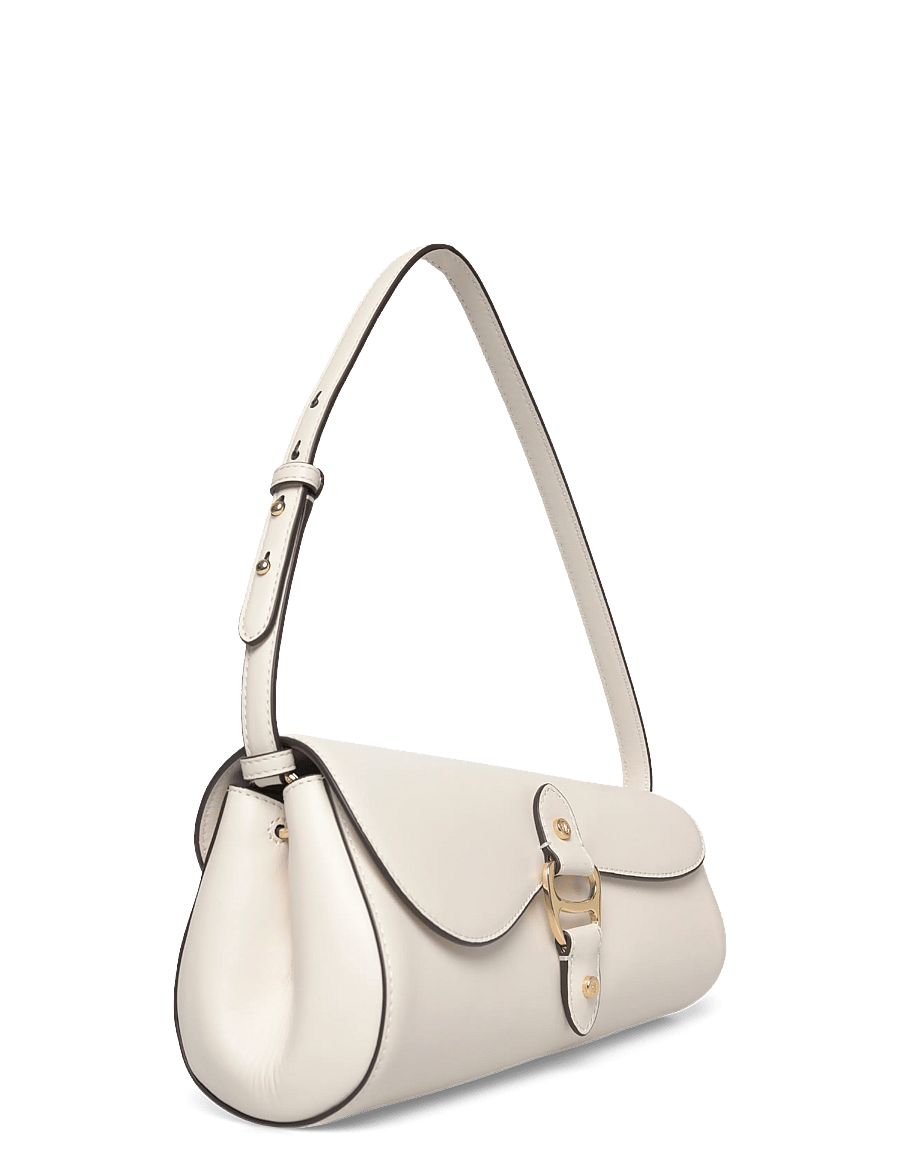 Lauren Ralph Lauren - Leather Medium Tasha East-West Bag - hverdags stil - soft white - 2