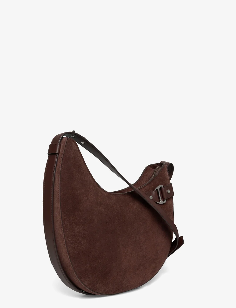 Lauren Ralph Lauren - Suede Large Tasha Shoulder Bag - speciella tillfällen - dark hickory - 2