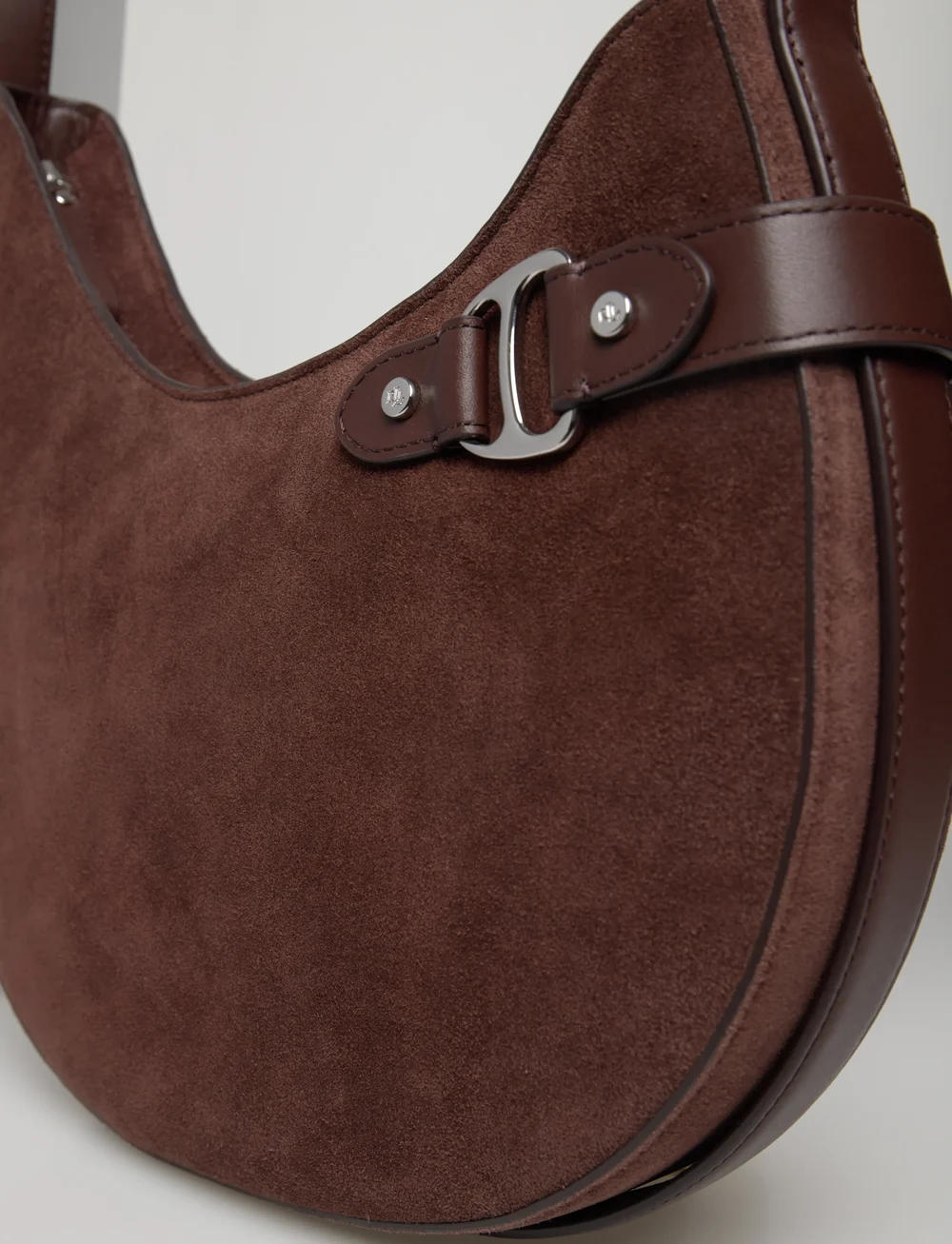 Lauren Ralph Lauren - Suede Large Tasha Shoulder Bag - speciella tillfällen - dark hickory - 3