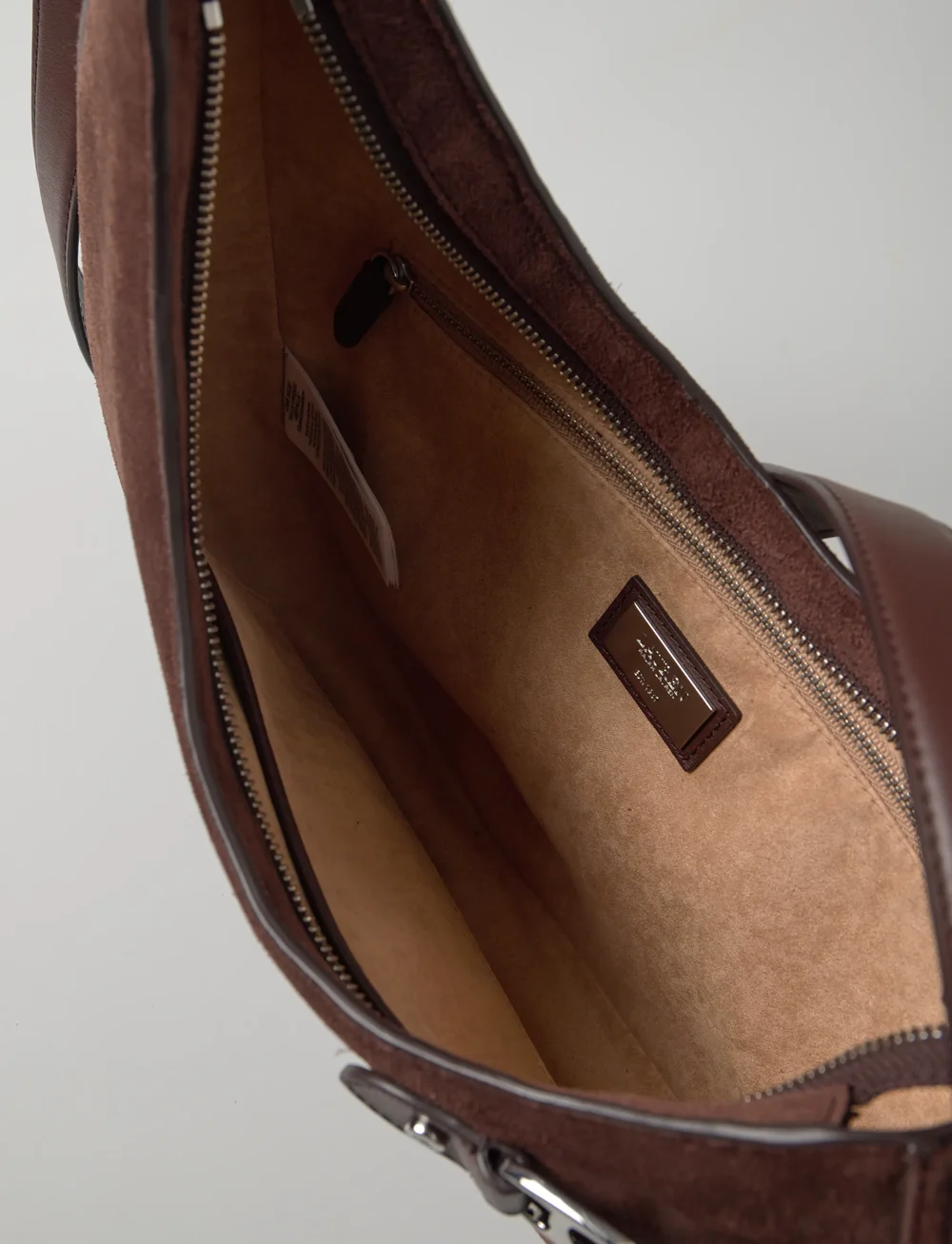 Lauren Ralph Lauren - Suede Large Tasha Shoulder Bag - speciella tillfällen - dark hickory - 4