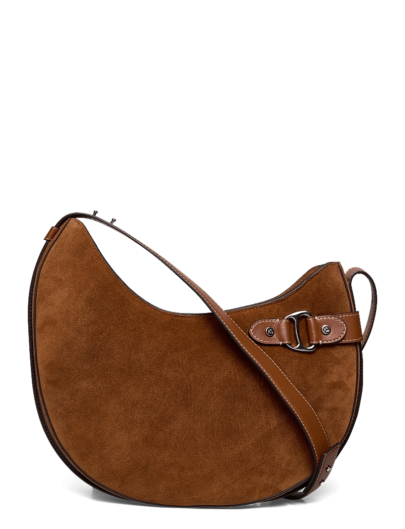 Lauren Ralph Lauren - Suede Large Tasha Shoulder Bag - særlige begivenheder - lauren tan - 0