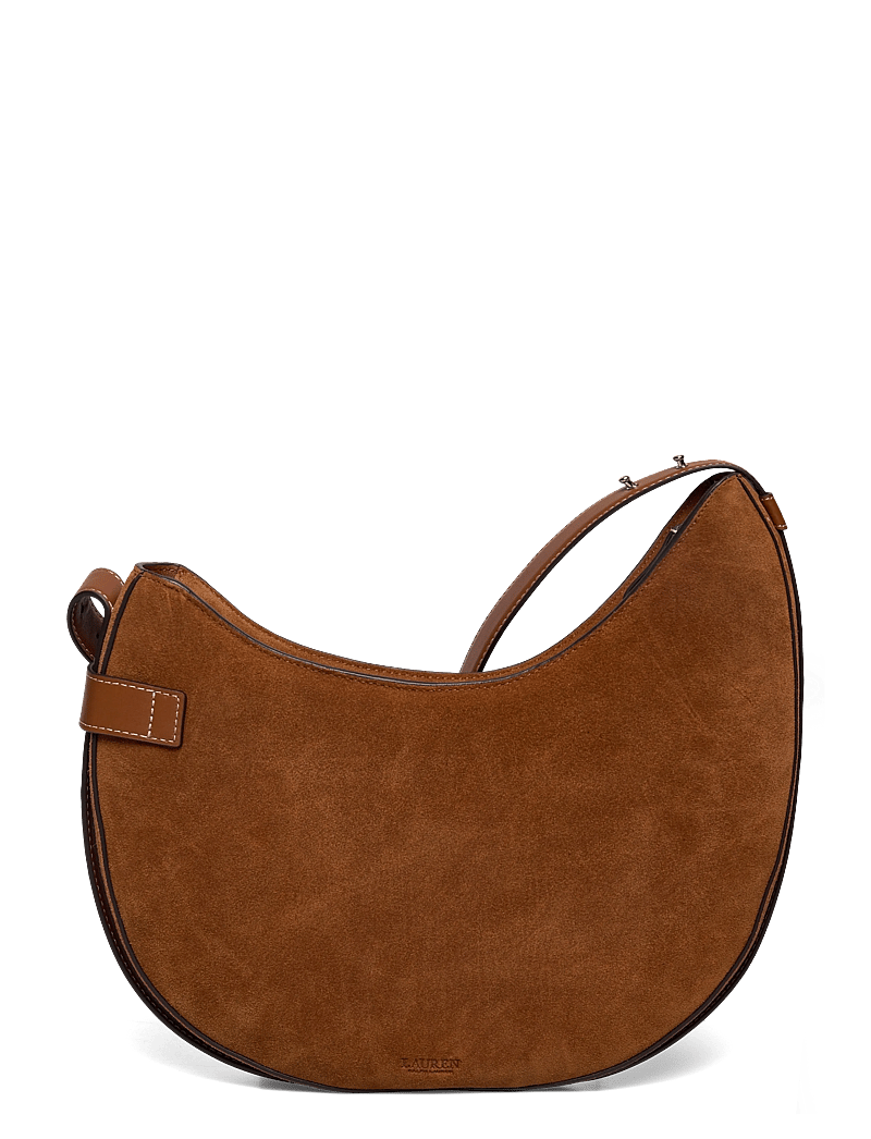 Lauren Ralph Lauren - Suede Large Tasha Shoulder Bag - særlige begivenheder - lauren tan - 1