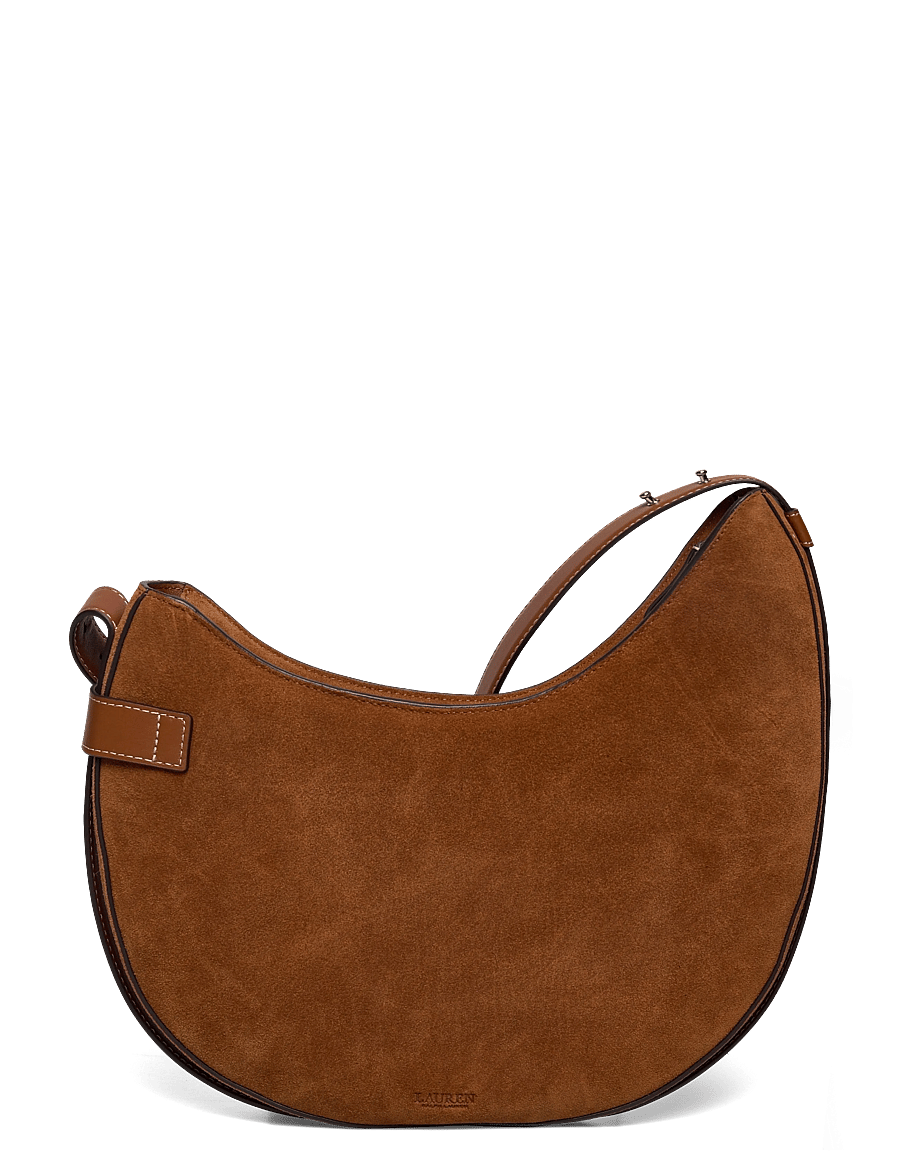 Lauren Ralph Lauren - Suede Large Tasha Shoulder Bag - everyday style - lauren tan - 1