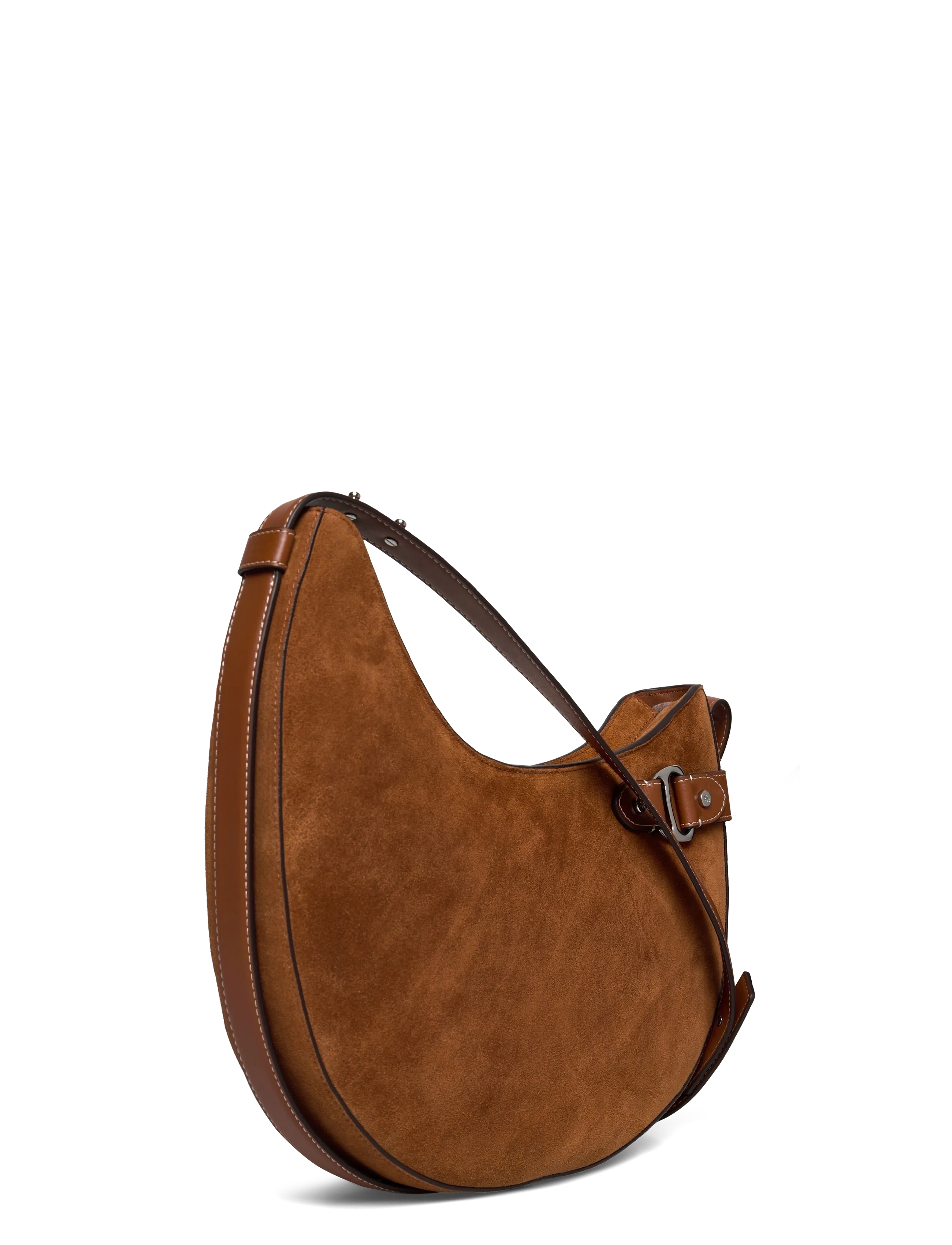 Lauren Ralph Lauren - Suede Large Tasha Shoulder Bag - everyday style - lauren tan - 2