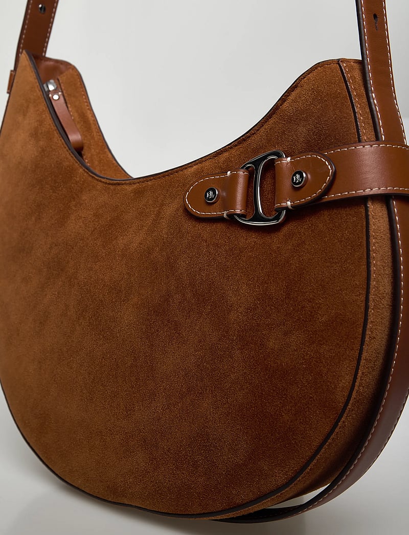 Lauren Ralph Lauren - Suede Large Tasha Shoulder Bag - særlige begivenheder - lauren tan - 3