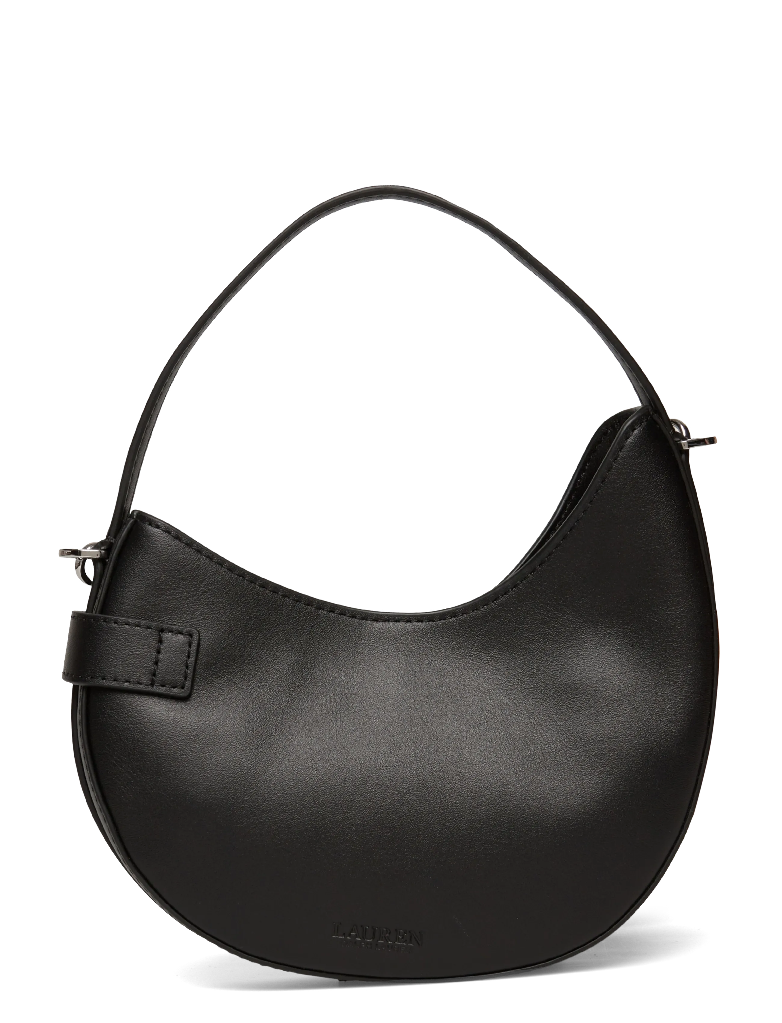 Lauren Ralph Lauren - Leather Small Tasha Crossbody Bag - crossbody bags - black - 1