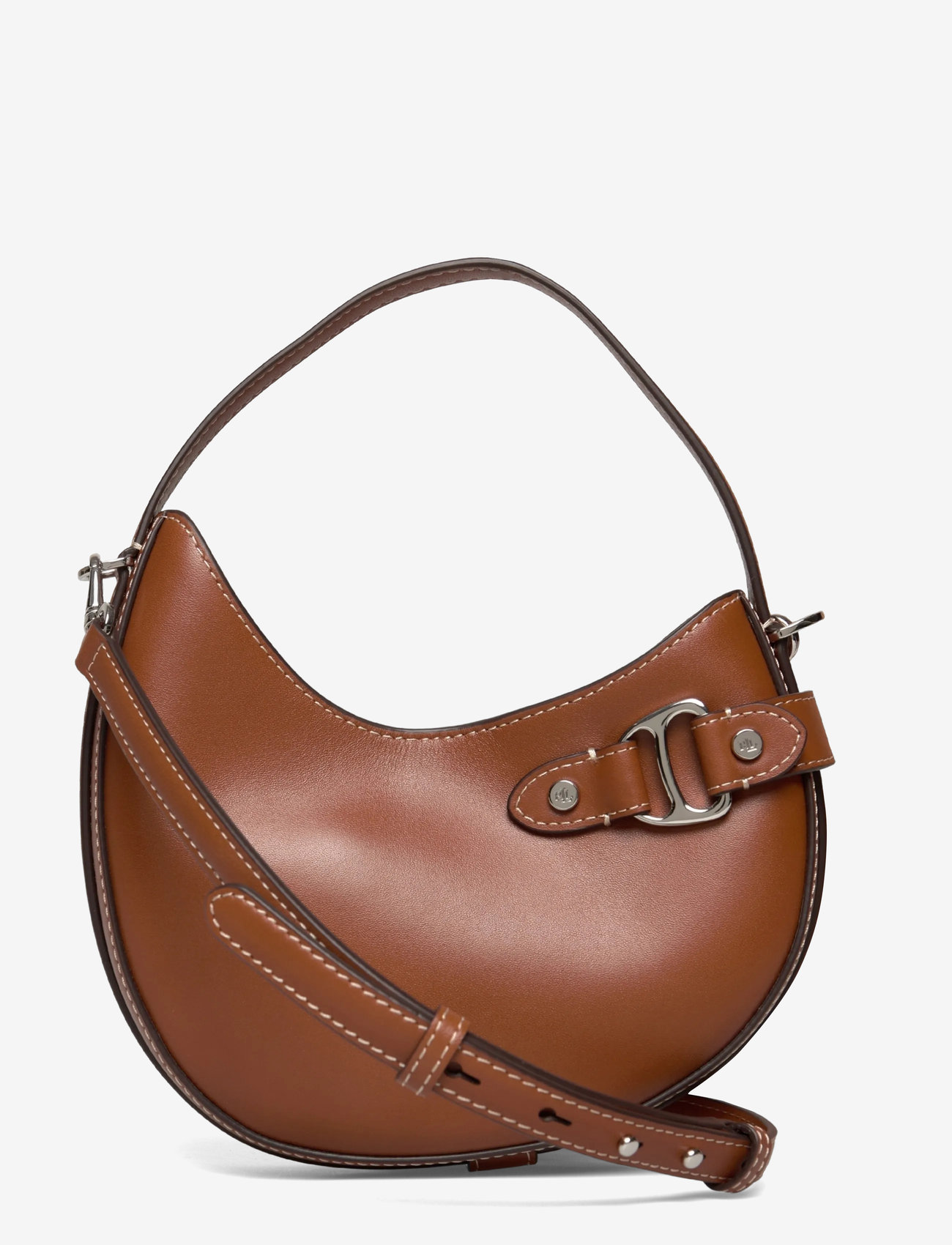 Lauren Ralph Lauren - Leather Small Tasha Crossbody Bag - crossbody bags - lauren tan - 0