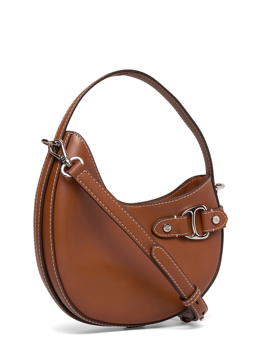 Lauren Ralph Lauren - Leather Small Tasha Crossbody Bag - crossbody tassen - lauren tan - 2