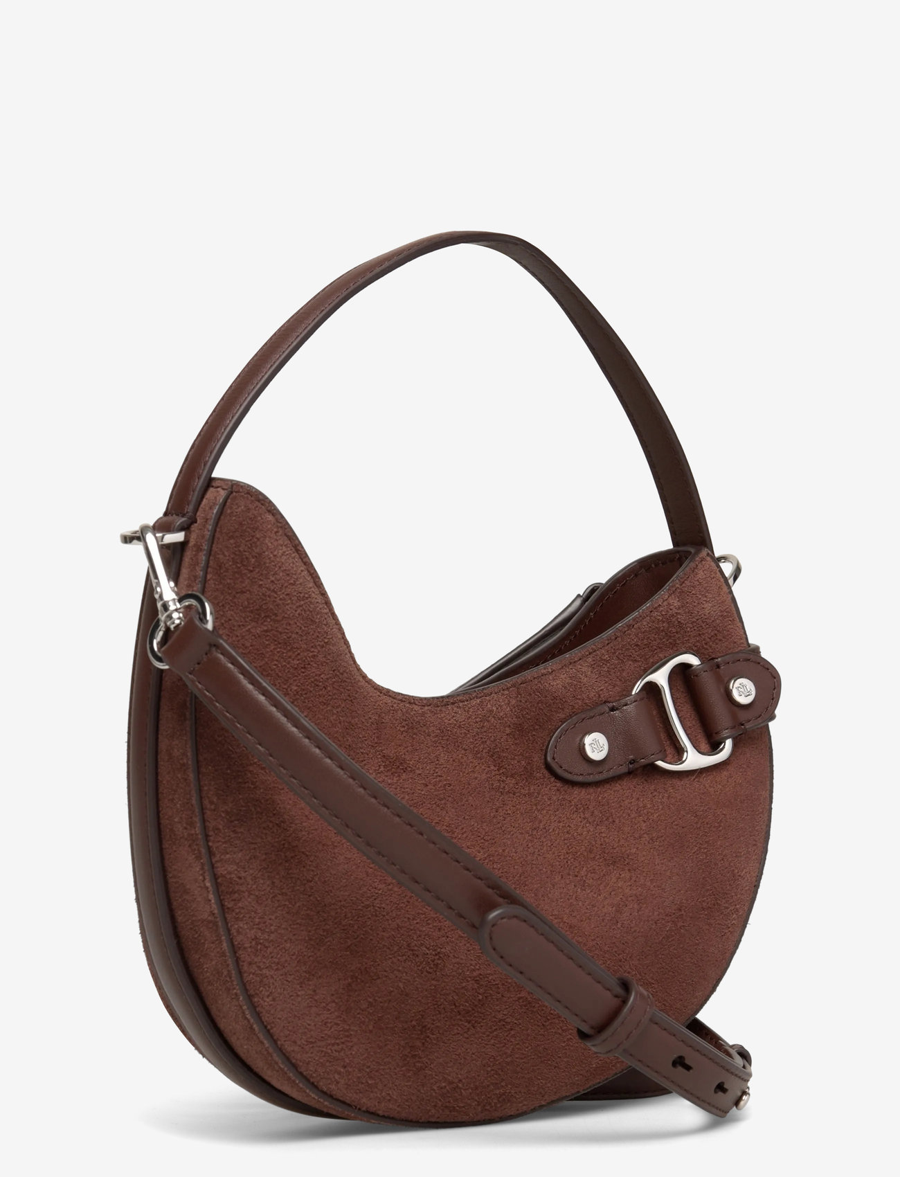 Lauren Ralph Lauren - Suede Small Tasha Crossbody Bag - modetrender - dark hickory - 2