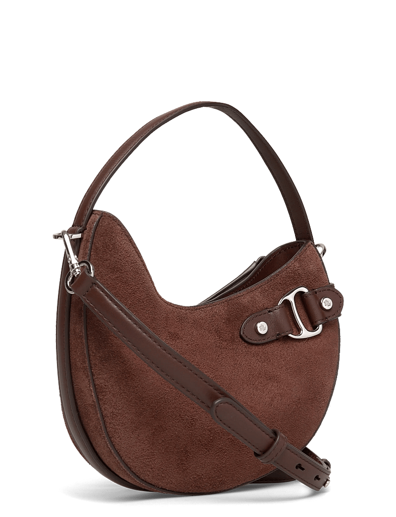 Lauren Ralph Lauren - Suede Small Tasha Crossbody Bag - mados tendencijos - dark hickory - 2