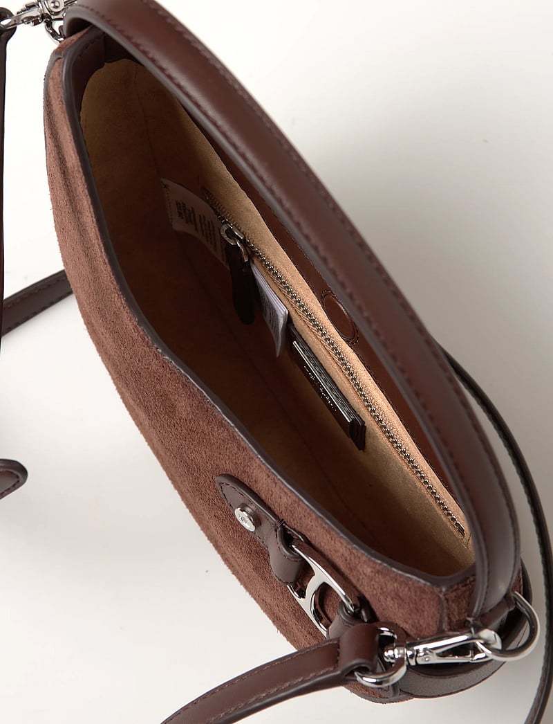 Lauren Ralph Lauren - Suede Small Tasha Crossbody Bag - mados tendencijos - dark hickory - 3