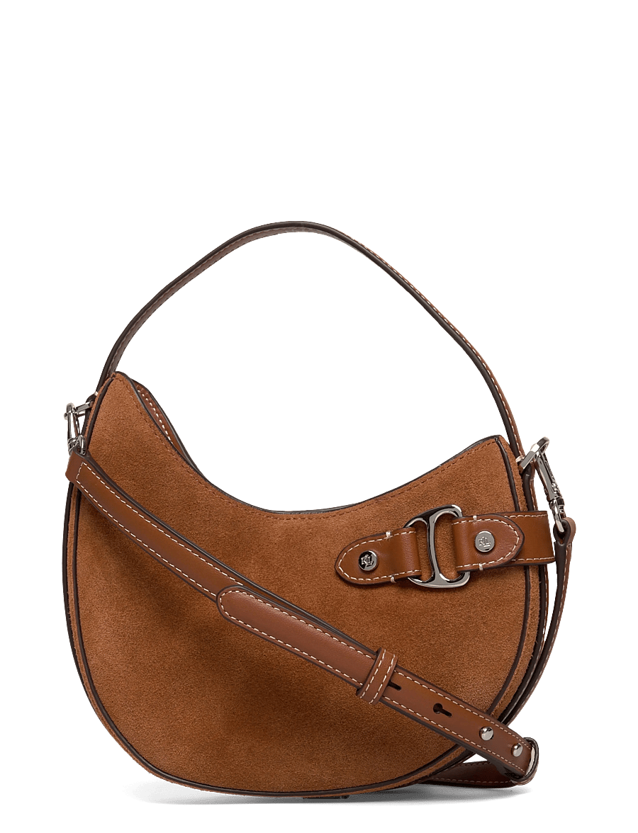 Lauren Ralph Lauren - Suede Small Tasha Crossbody Bag - fashion trends - lauren tan - 0
