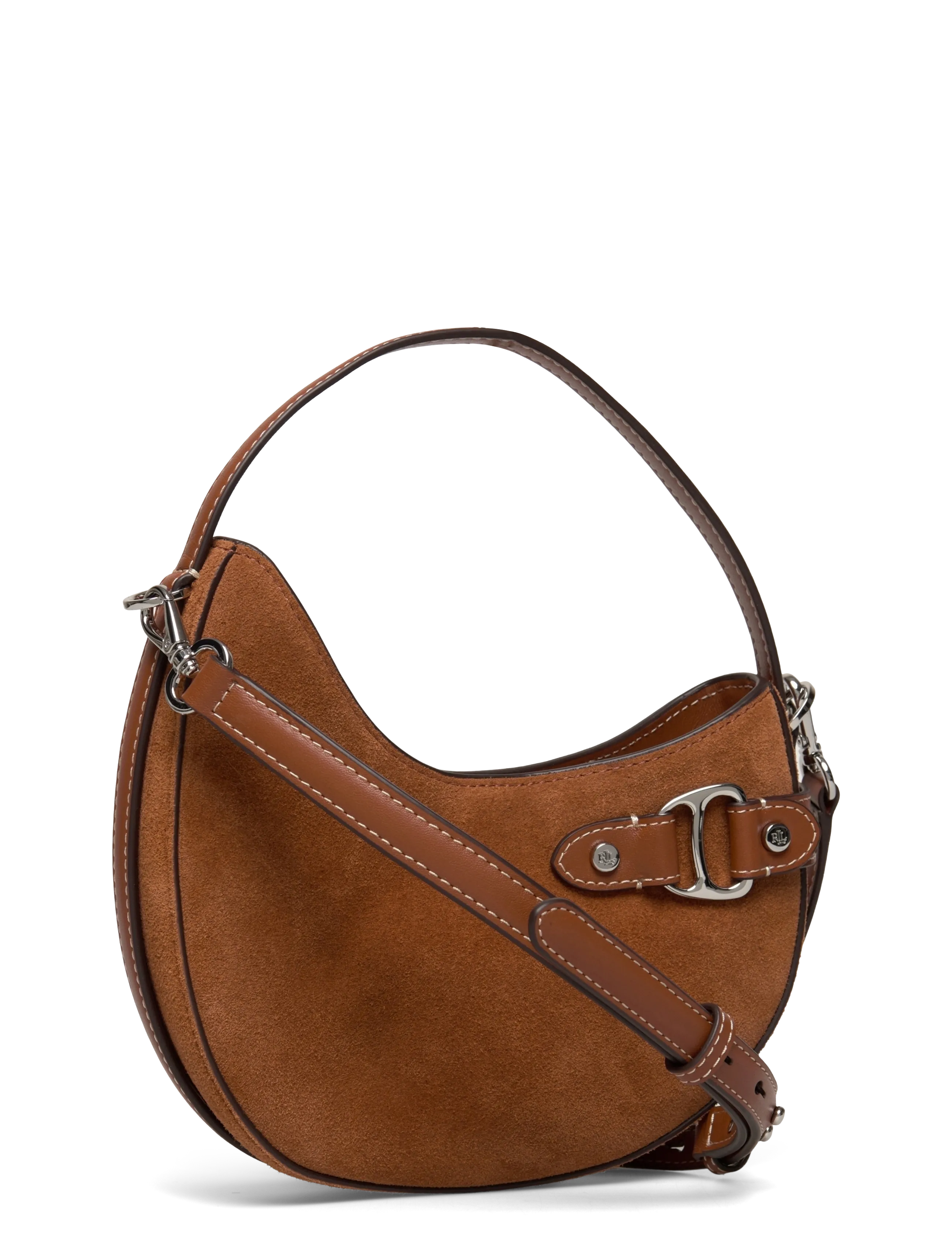 Lauren Ralph Lauren - Suede Small Tasha Crossbody Bag - fashion trends - lauren tan - 2