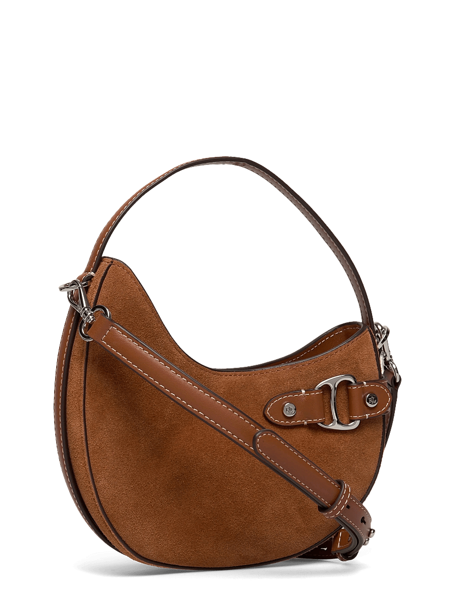Lauren Ralph Lauren - Suede Small Tasha Crossbody Bag - fashion trends - lauren tan - 2