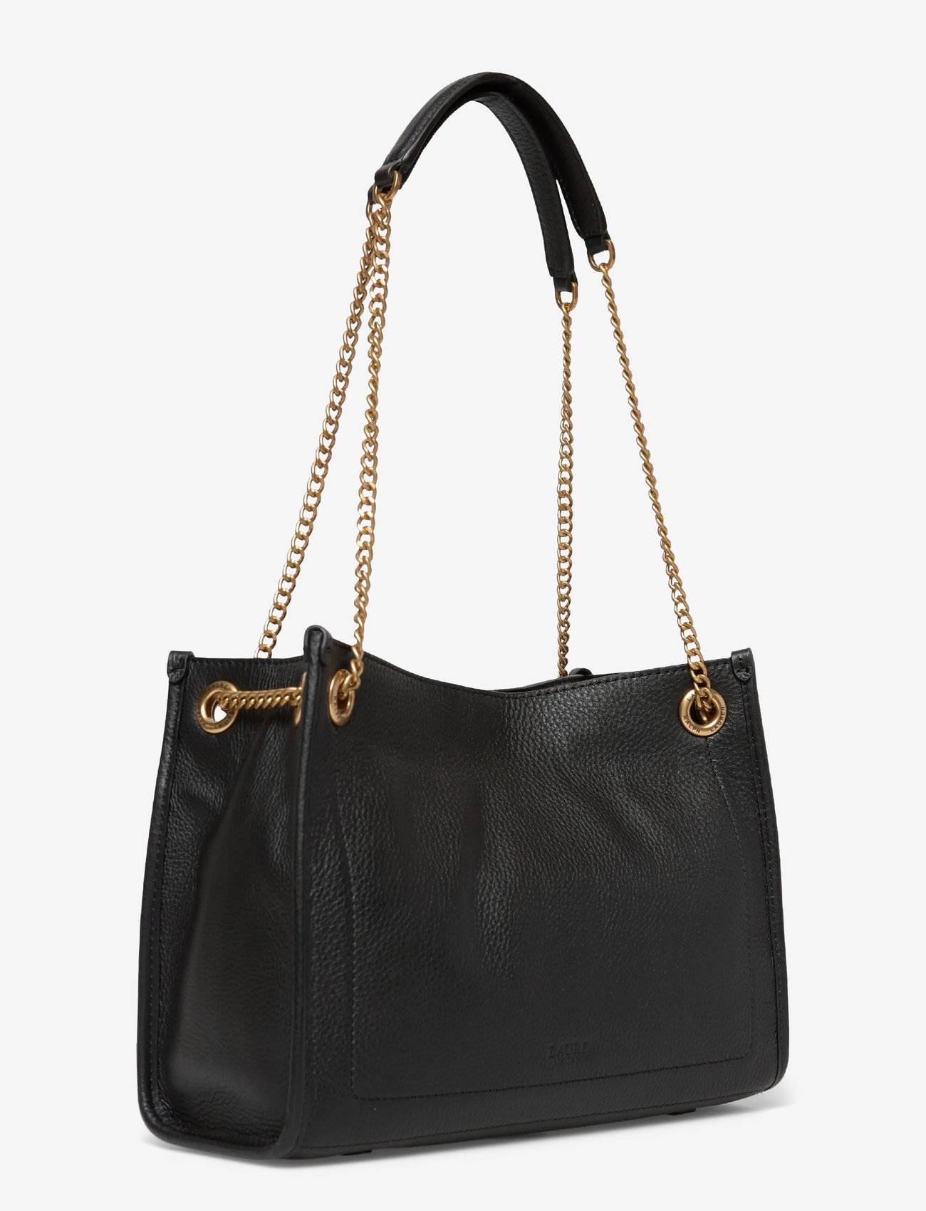 Lauren Ralph Lauren - Pebbled Leather Medium Bradley Tote Bag - totes - black - 2