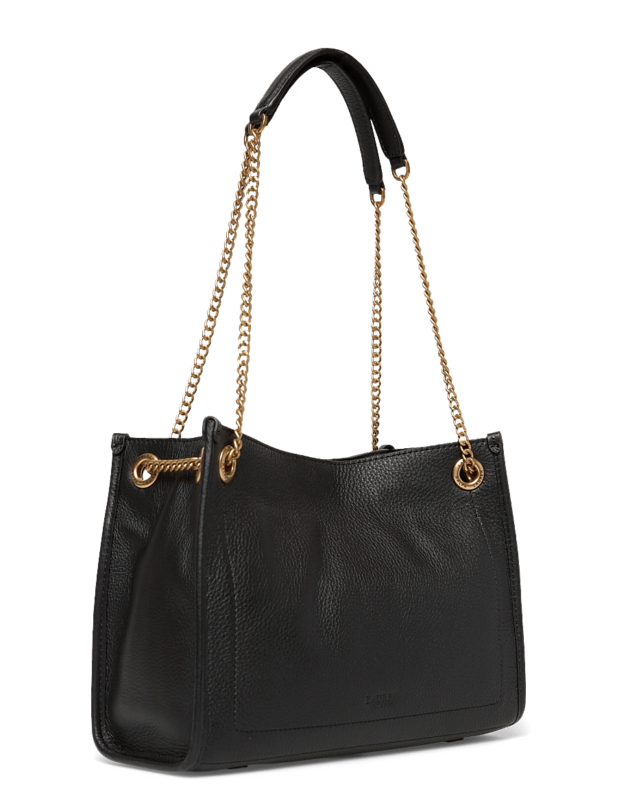 Lauren Ralph Lauren - Pebbled Leather Medium Bradley Tote Bag - tote bags - black - 2