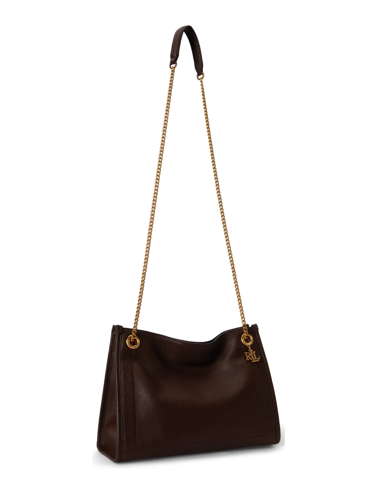 Lauren Ralph Lauren - Pebbled Leather Medium Bradley Tote Bag - tote bags - chestnut brown - 2
