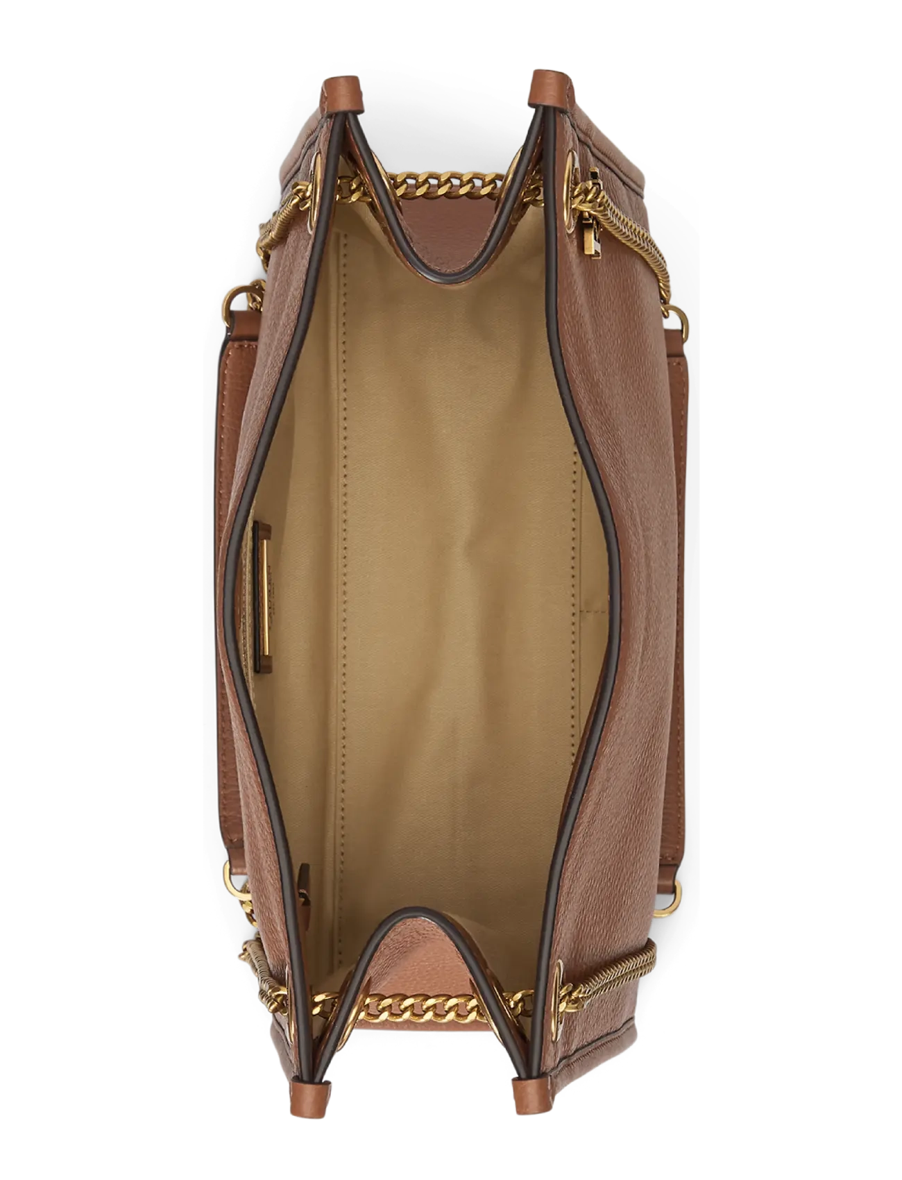 Lauren Ralph Lauren - Pebbled Leather Medium Bradley Tote Bag - tote bags - lauren tan - 3