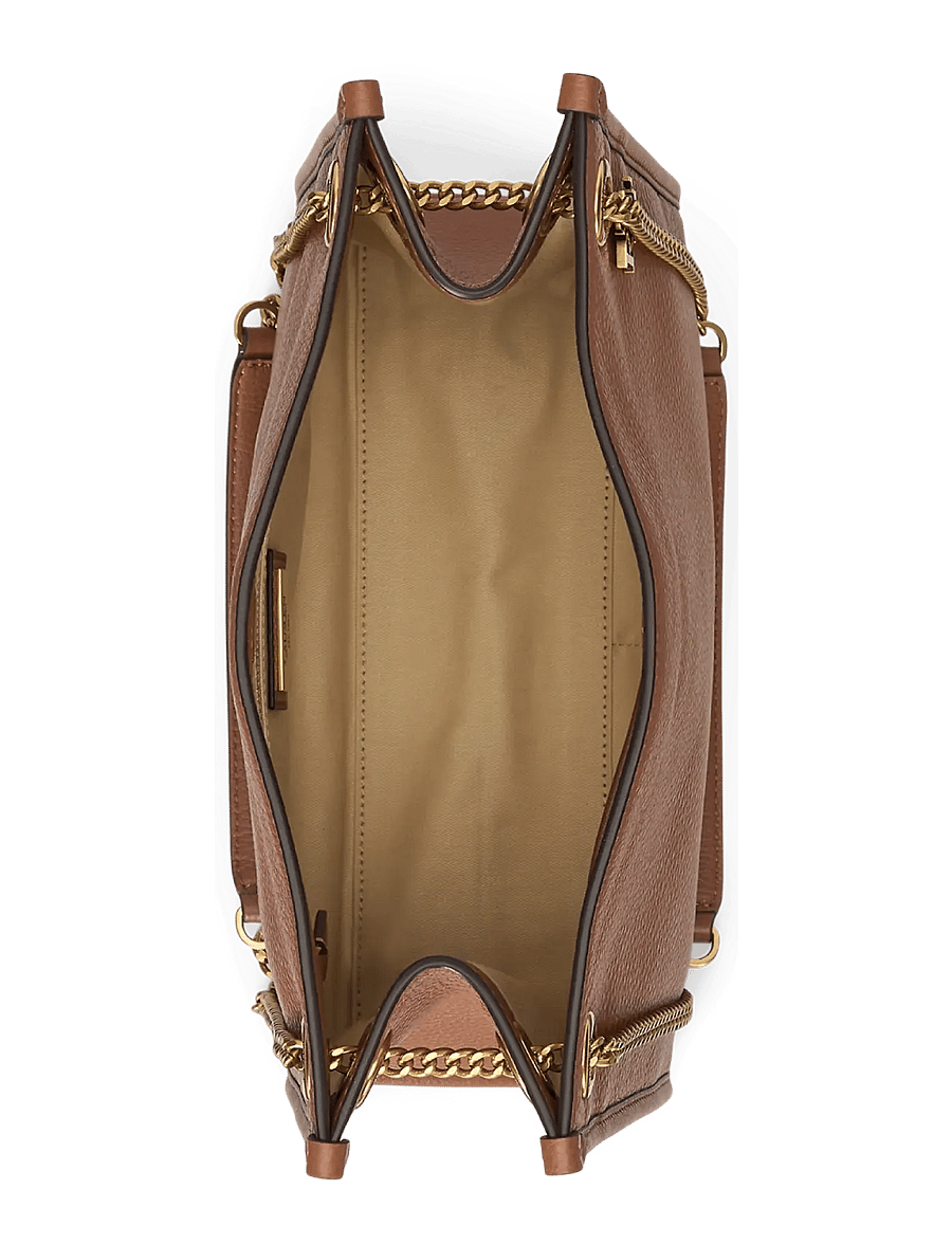 Lauren Ralph Lauren - Pebbled Leather Medium Bradley Tote Bag - tote bags - lauren tan - 3
