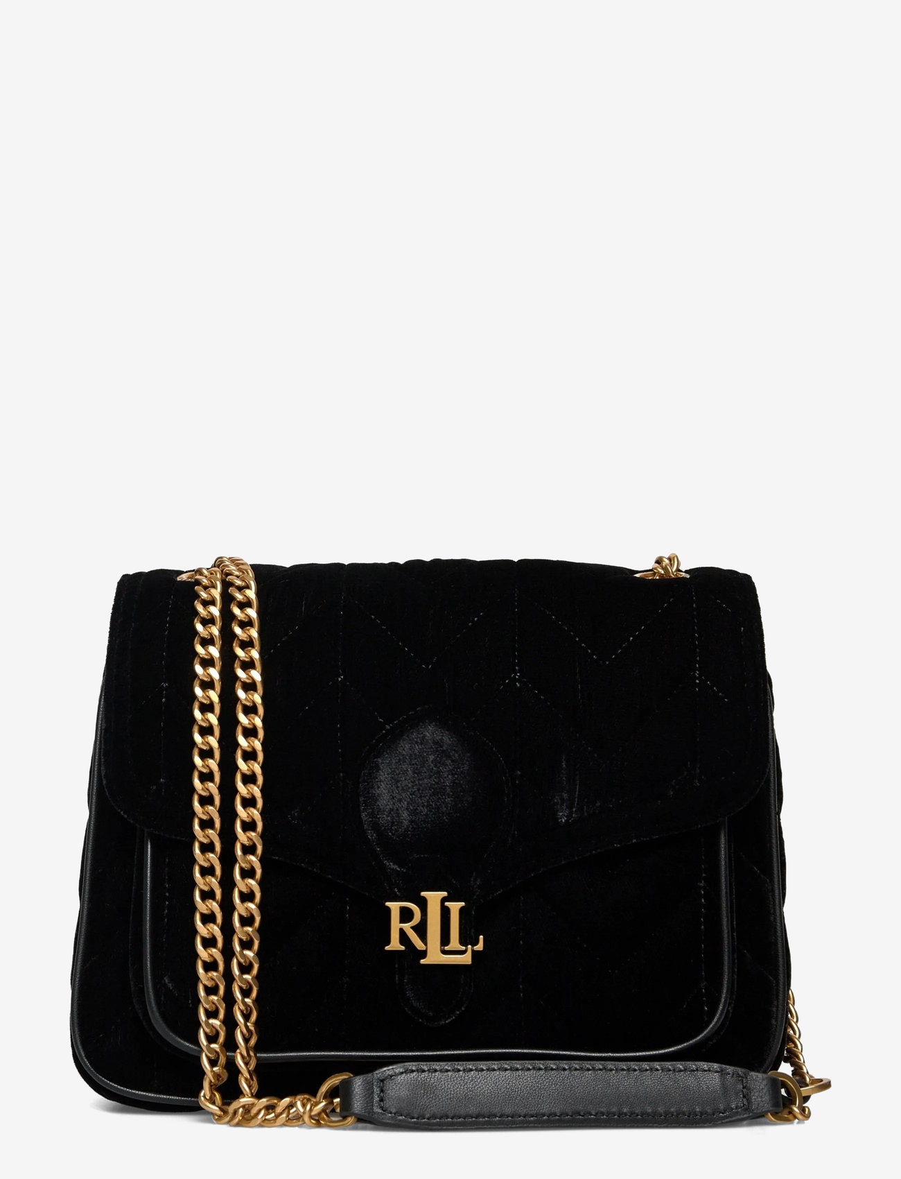 Lauren Ralph Lauren - Velvet Small Bradley Convertible Bag - special occasions - black/black - 0
