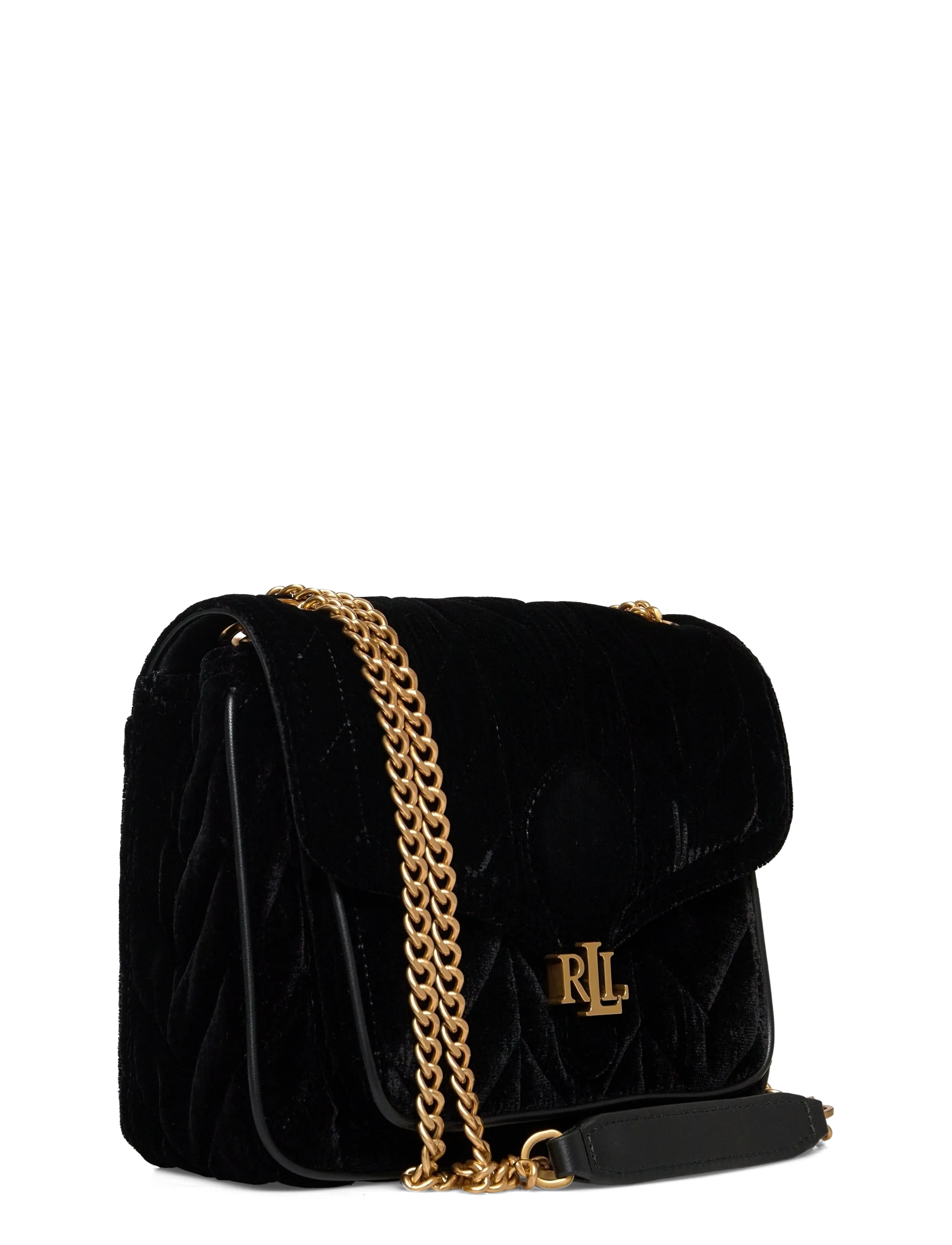 Lauren Ralph Lauren - Velvet Small Bradley Convertible Bag - black/black - 2