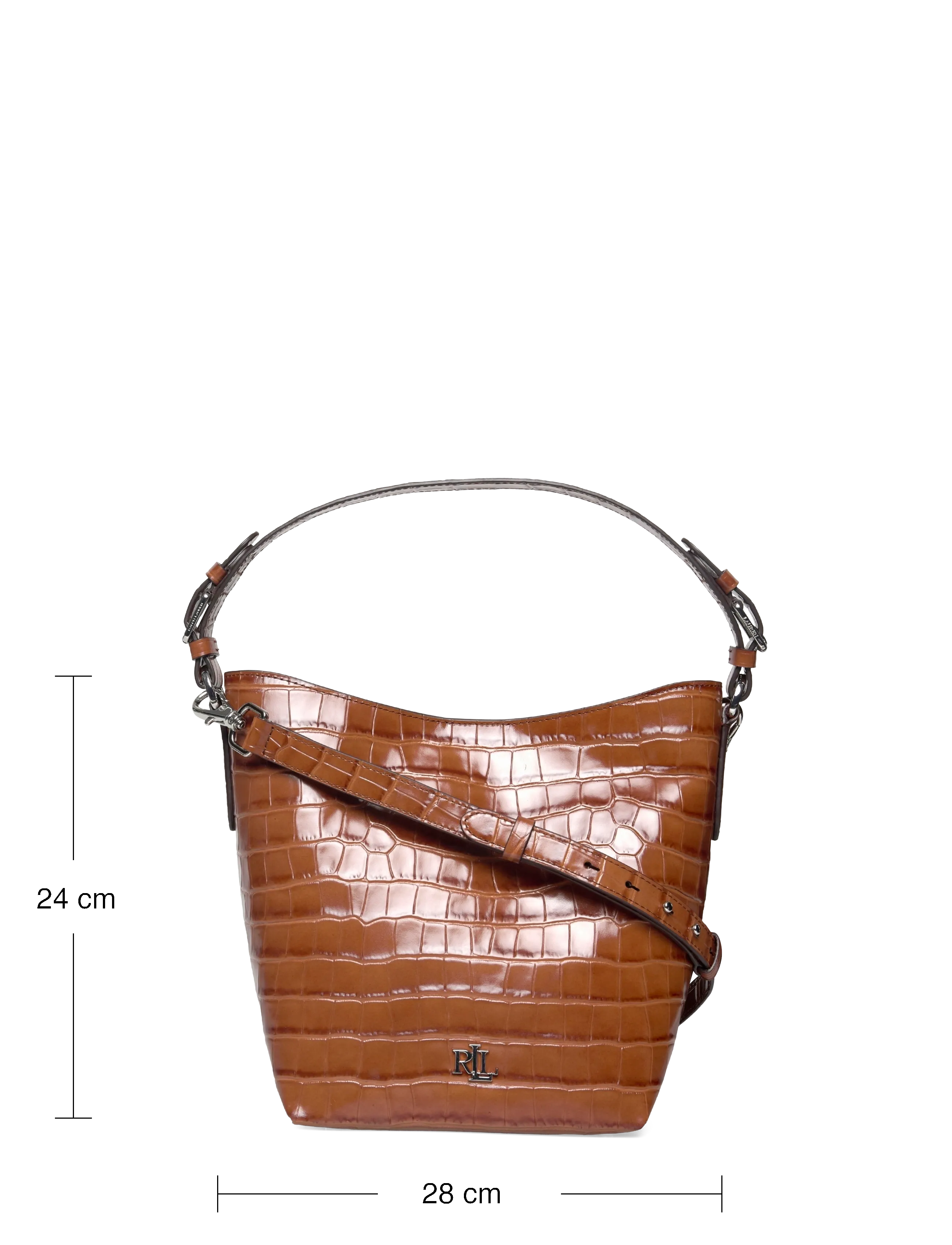 Lauren Ralph Lauren - Croc-Embossed Medium Witley Bucket Bag - tobacco - 3