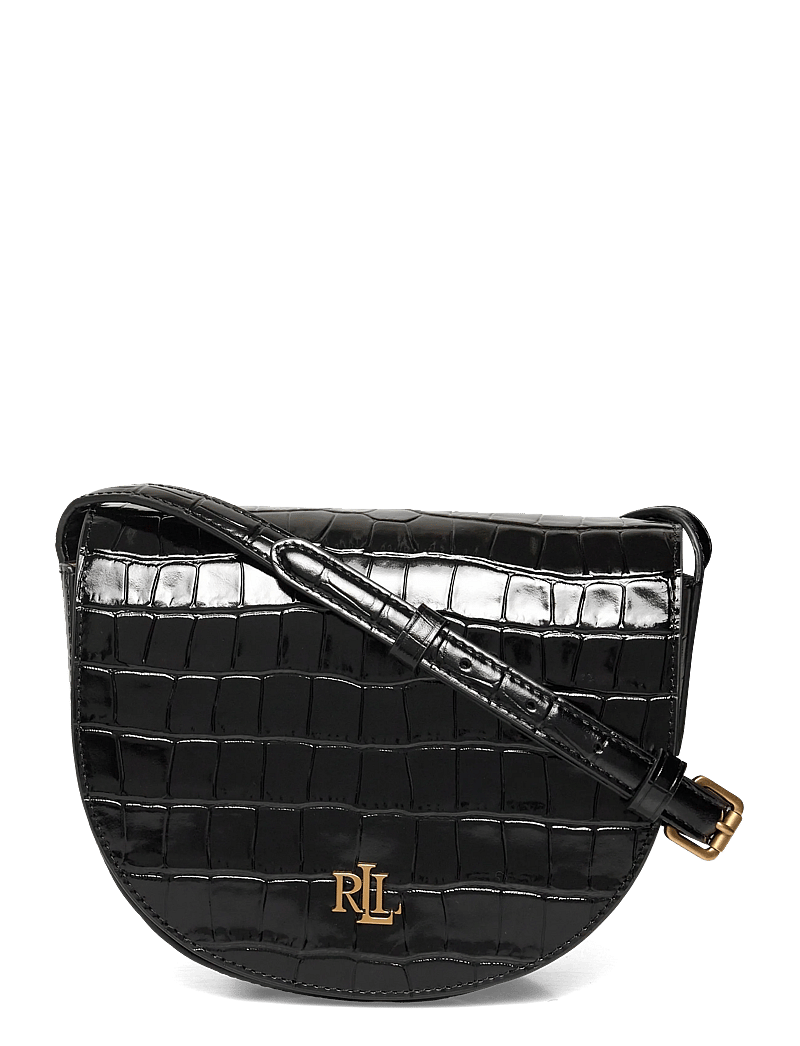 Lauren Ralph Lauren - Croc-Embossed Medium Witley Crossbody - speciella tillfällen - black - 0