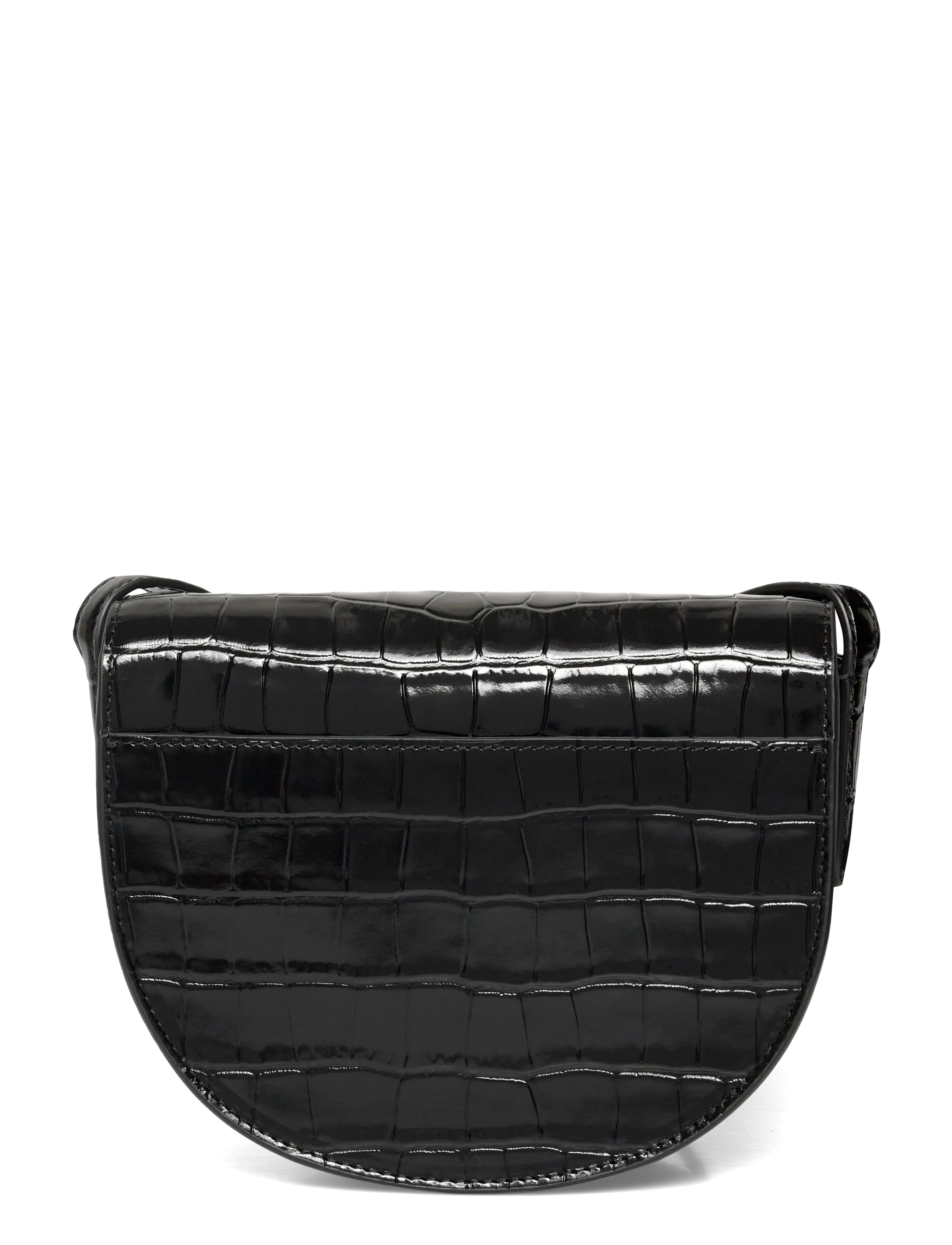 Lauren Ralph Lauren - Croc-Embossed Medium Witley Crossbody - hverdags stil - black - 1