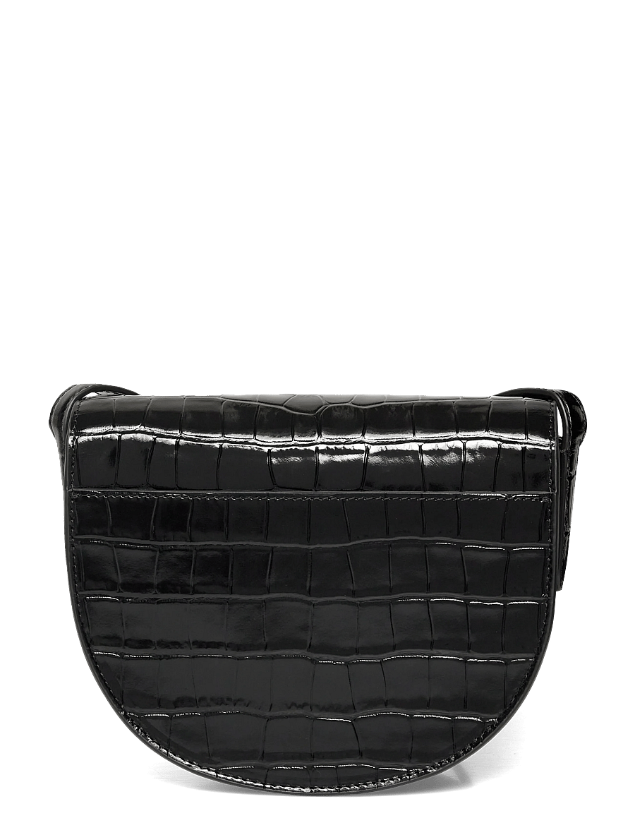 Lauren Ralph Lauren - Croc-Embossed Medium Witley Crossbody - hverdags stil - black - 1
