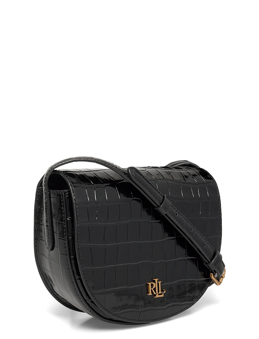 Lauren Ralph Lauren - Croc-Embossed Medium Witley Crossbody - hverdags stil - black - 2