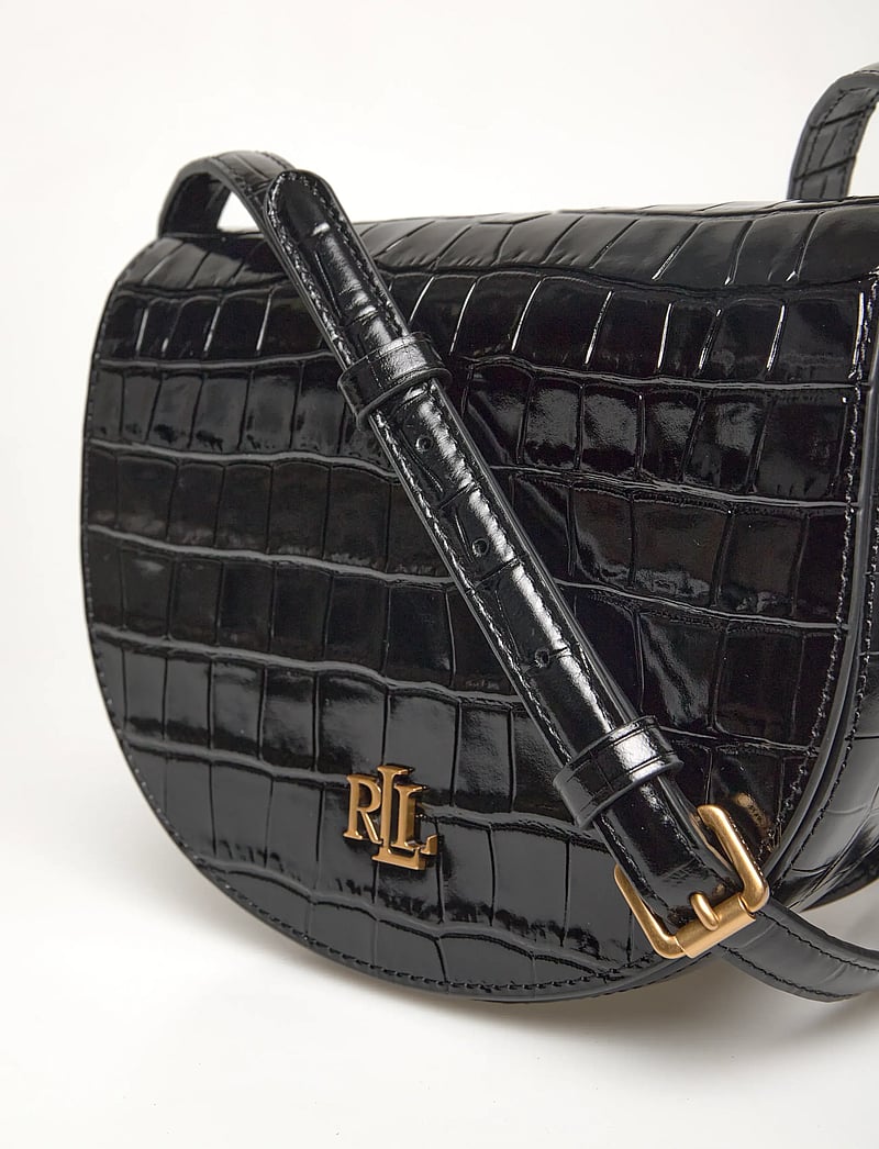 Lauren Ralph Lauren - Croc-Embossed Medium Witley Crossbody - speciella tillfällen - black - 3