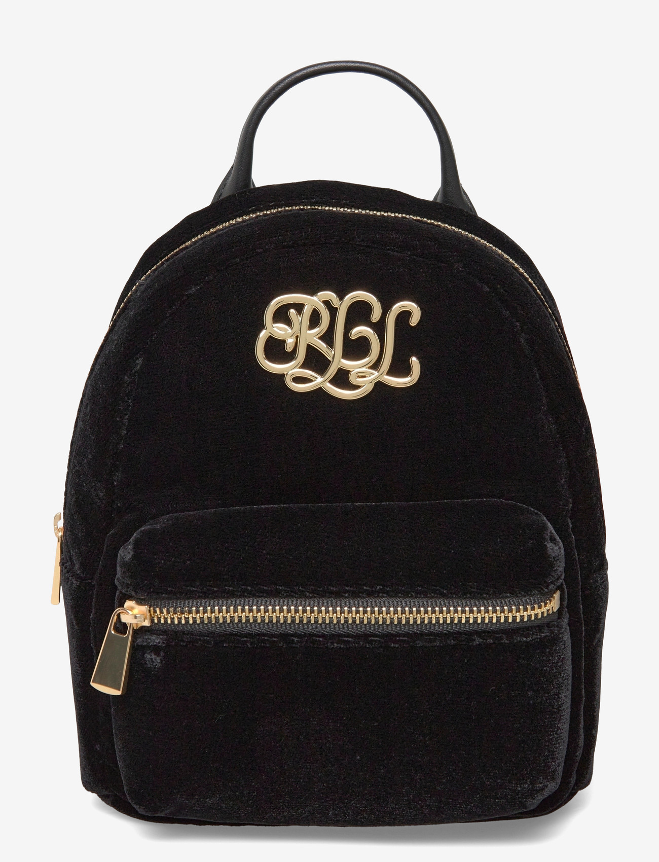 Lauren Ralph Lauren - Velvet Mini Stevie Crossbody Backpack - alltags-style - black - 0