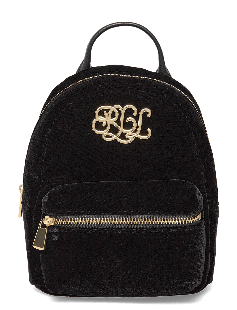 Lauren Ralph Lauren - Velvet Mini Stevie Crossbody Backpack - alltags-style - black - 0