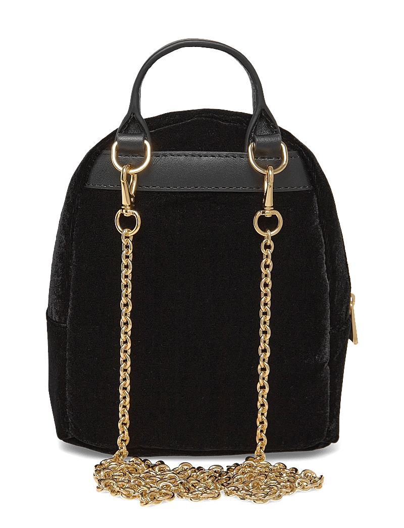 Lauren Ralph Lauren - Velvet Mini Stevie Crossbody Backpack - alltags-style - black - 1