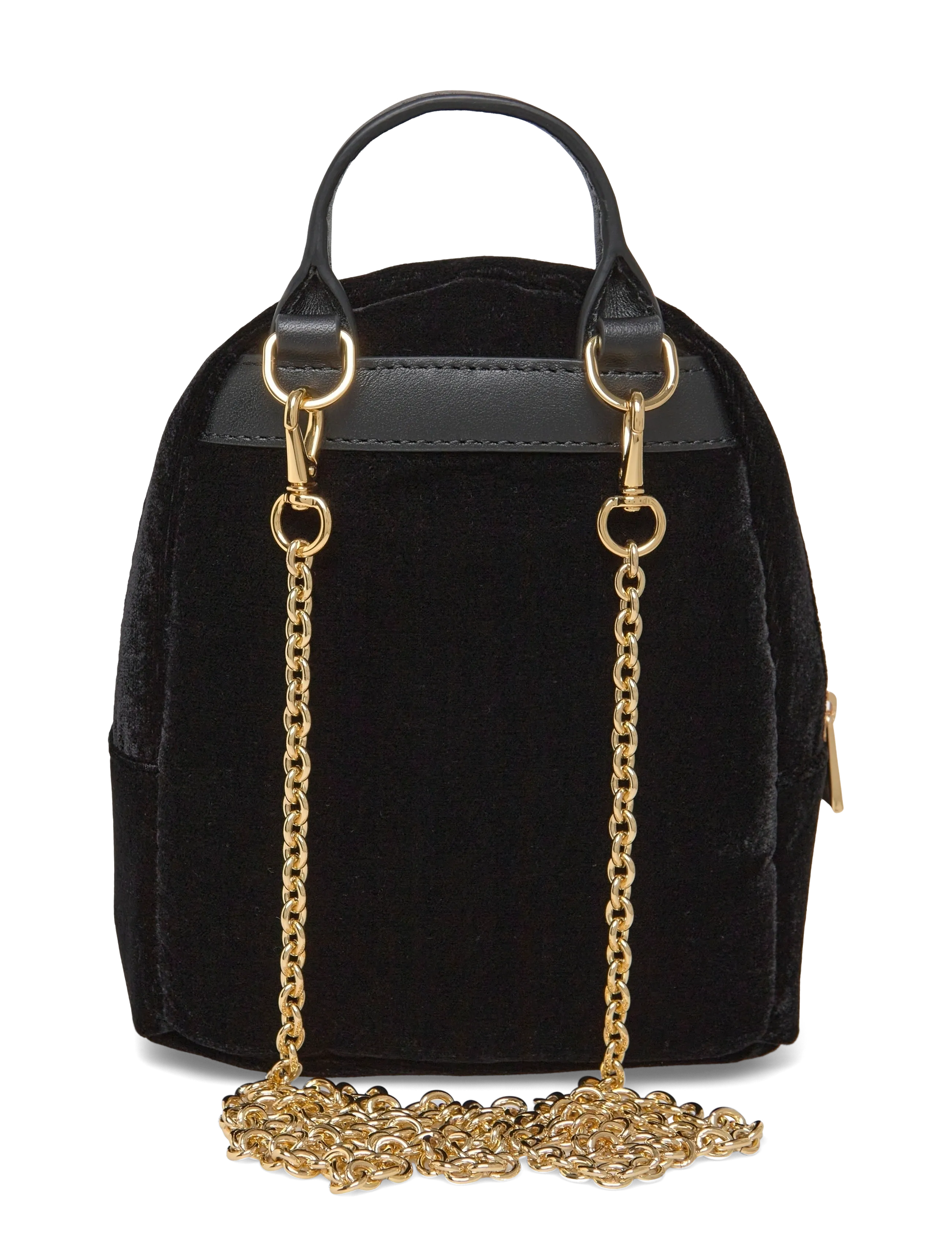 Lauren Ralph Lauren - Velvet Mini Stevie Crossbody Backpack - alltags-style - black - 1