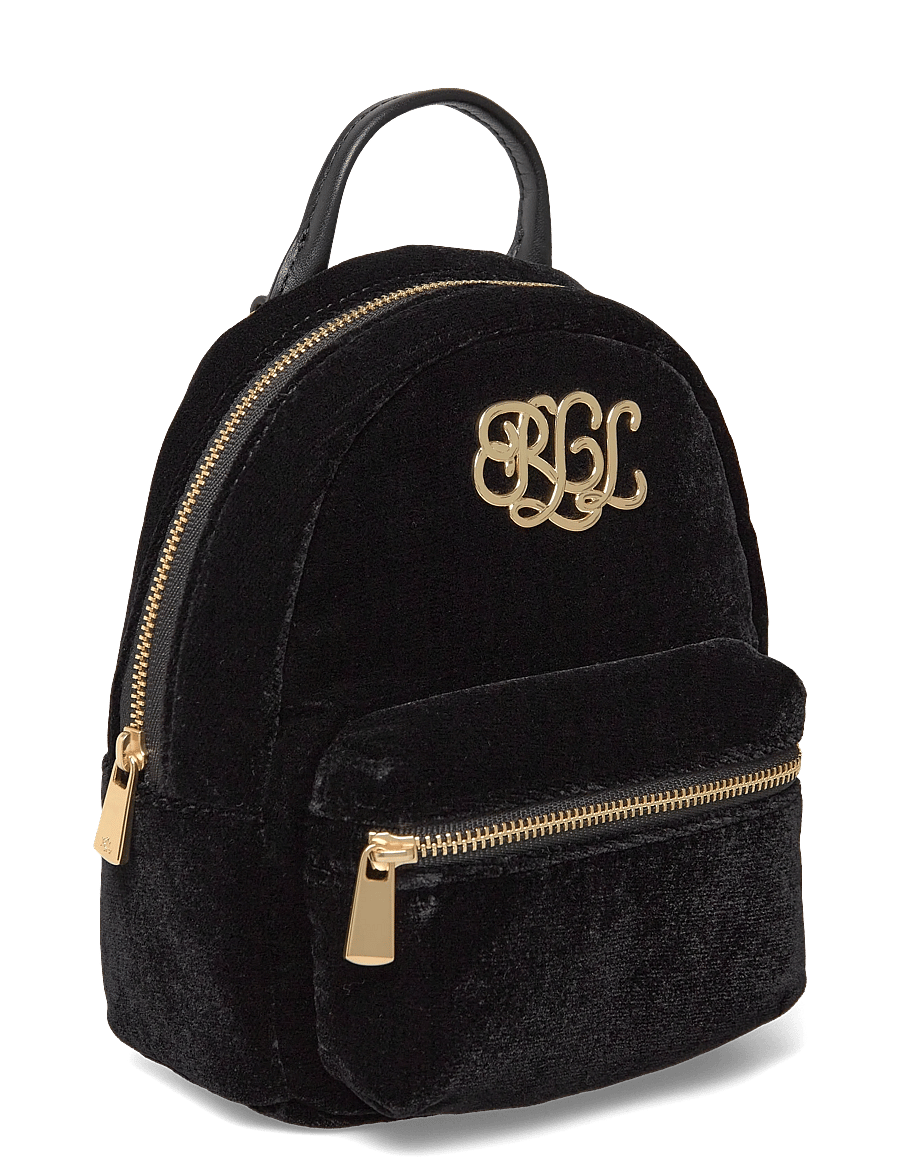 Lauren Ralph Lauren - Velvet Mini Stevie Crossbody Backpack - alltags-style - black - 2