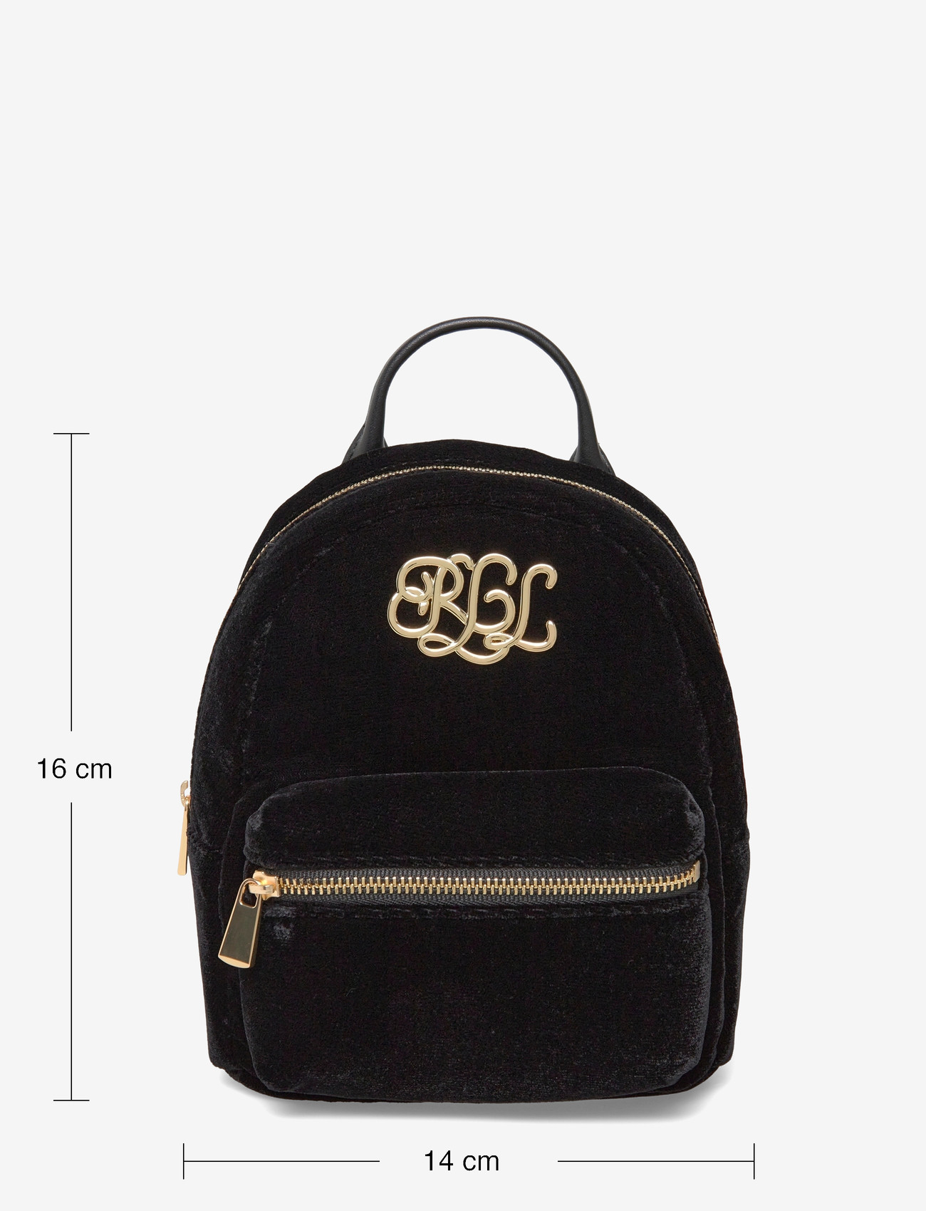 Lauren Ralph Lauren - Velvet Mini Stevie Crossbody Backpack - alltags-style - black - 3