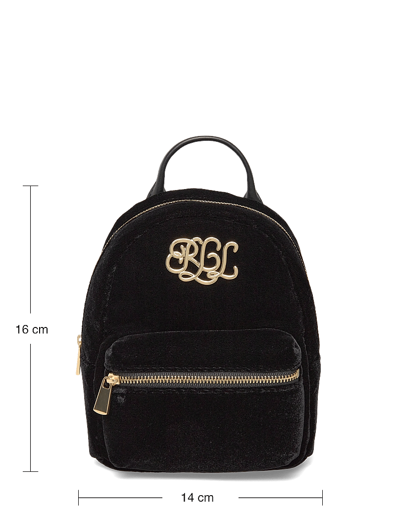 Lauren Ralph Lauren - Velvet Mini Stevie Crossbody Backpack - alltags-style - black - 3