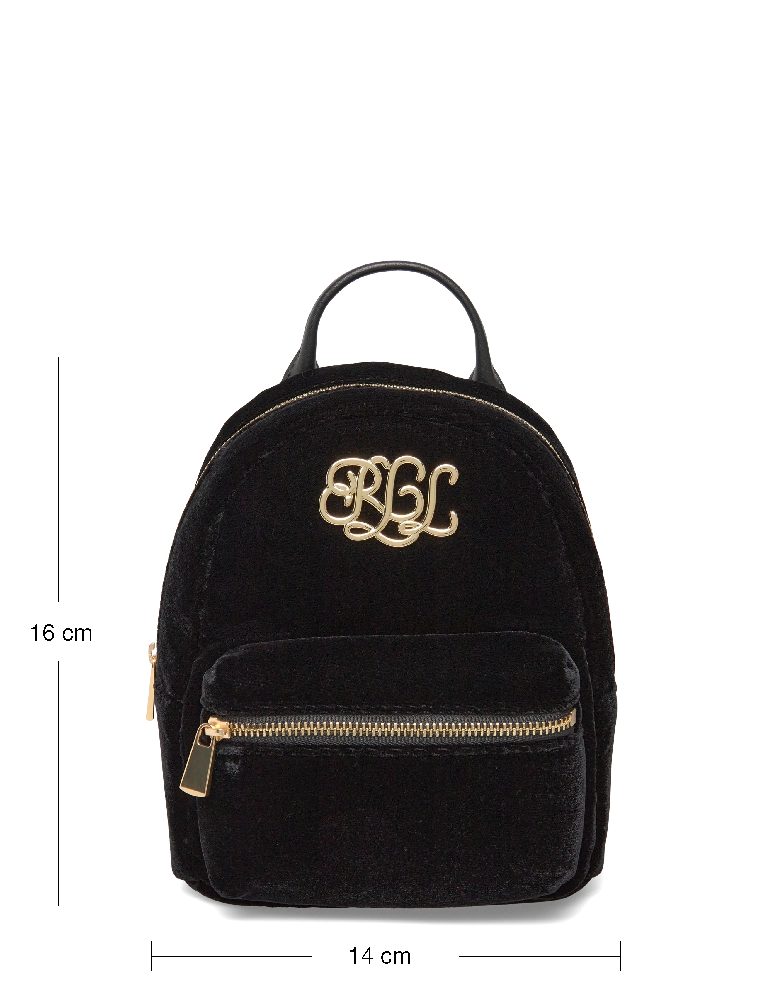 Lauren Ralph Lauren - Velvet Mini Stevie Crossbody Backpack - alltags-style - black - 3