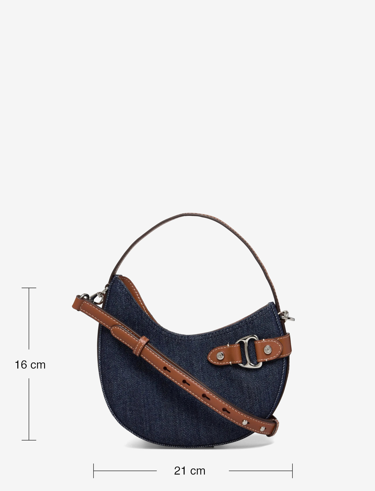 Lauren Ralph Lauren - Denim Small Tasha Crossbody Bag - rinse wash denim - 3