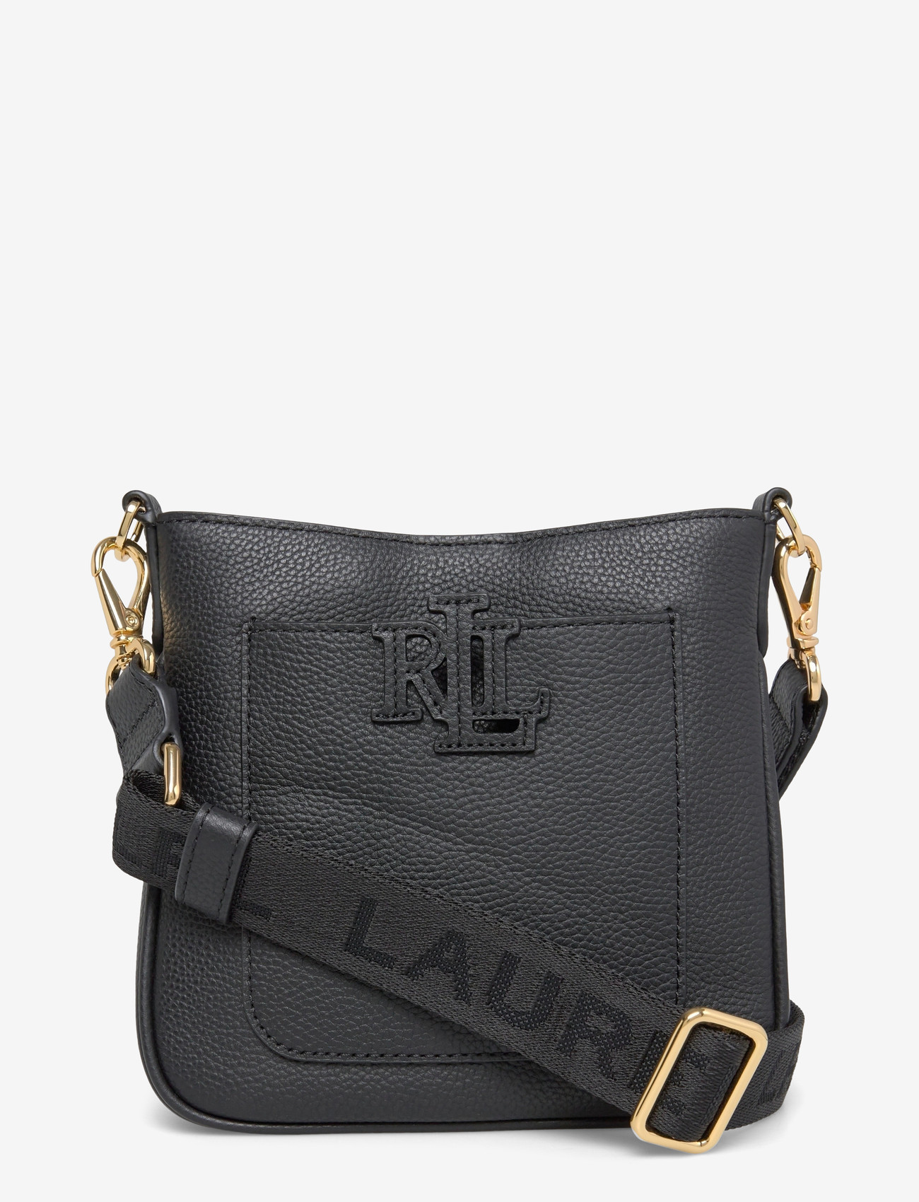 Lauren Ralph Lauren - Pebbled Leather Small Cameryn Crossbody - crossbody bags - black - 0