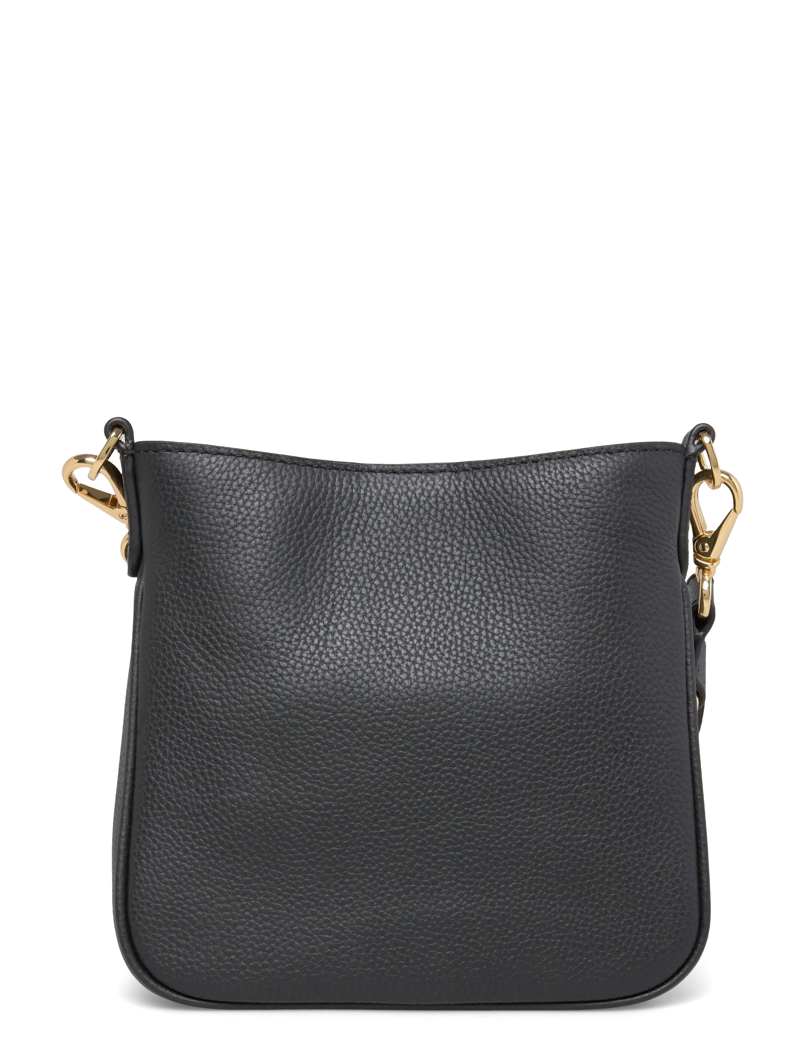 Lauren Ralph Lauren - PEBBLED LTHR/WEB-CMRYN SM CRS-CXB-S - crossbody bags - black - 1