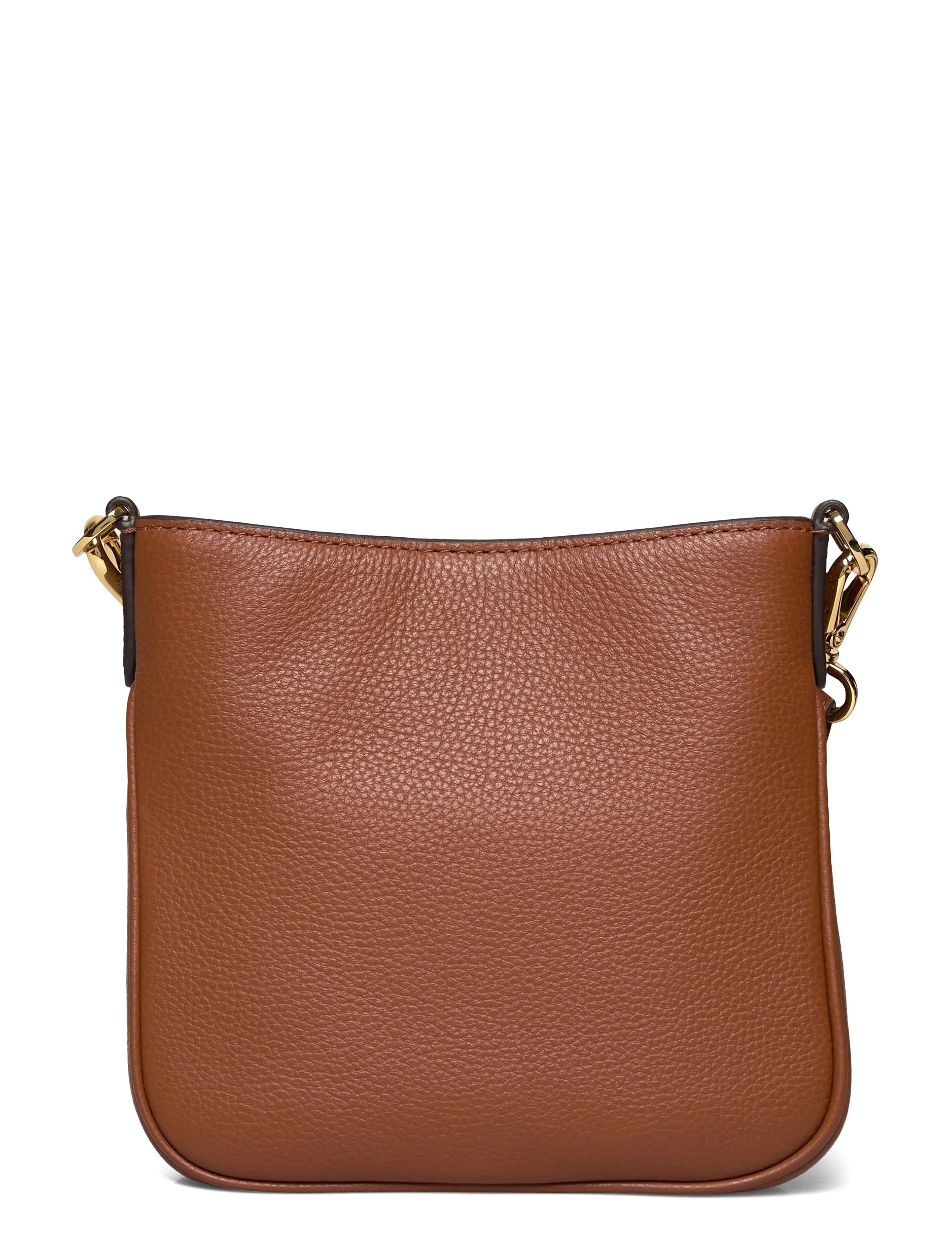 Lauren Ralph Lauren - PEBBLED LTHR/WEB-CMRYN SM CRS-CXB-S - umhängetaschen - lauren tan - 1