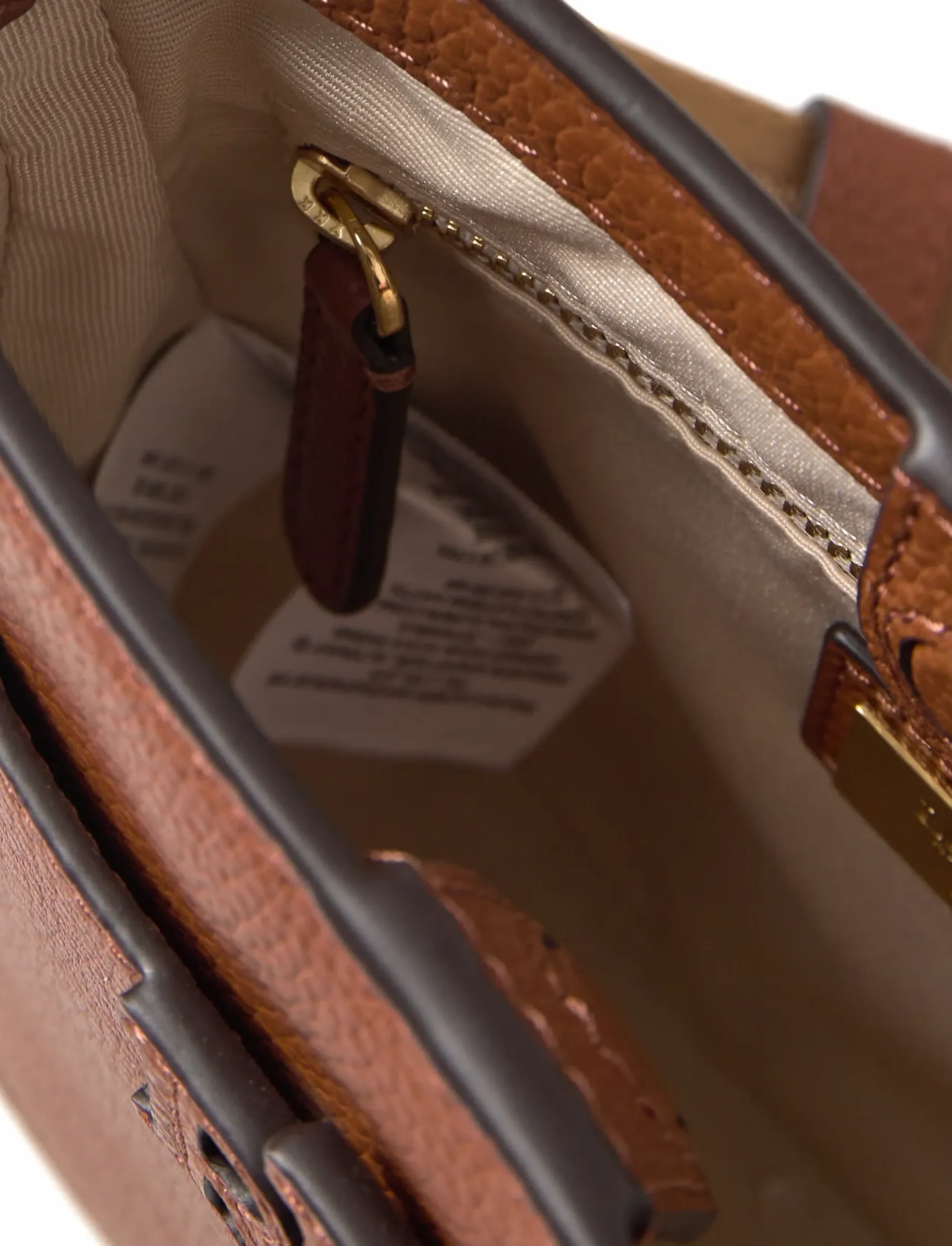 Lauren Ralph Lauren - PEBBLED LTHR/WEB-CMRYN SM CRS-CXB-S - umhängetaschen - lauren tan - 5