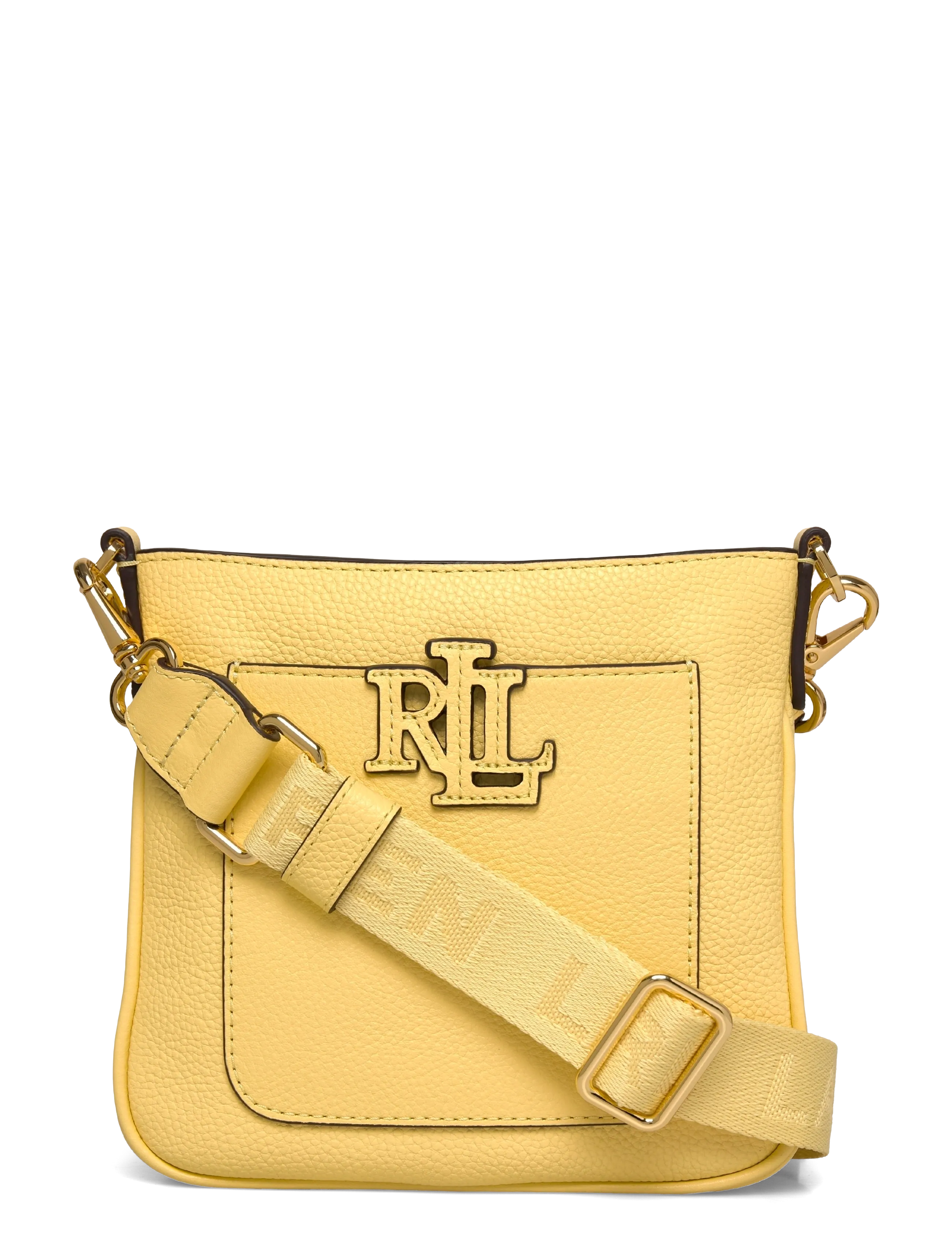 Lauren Ralph Lauren Pebbled Leather Small Cameryn Crossbody, One Size, Yellow, Tasker > Crossbody-Tasker, Dame