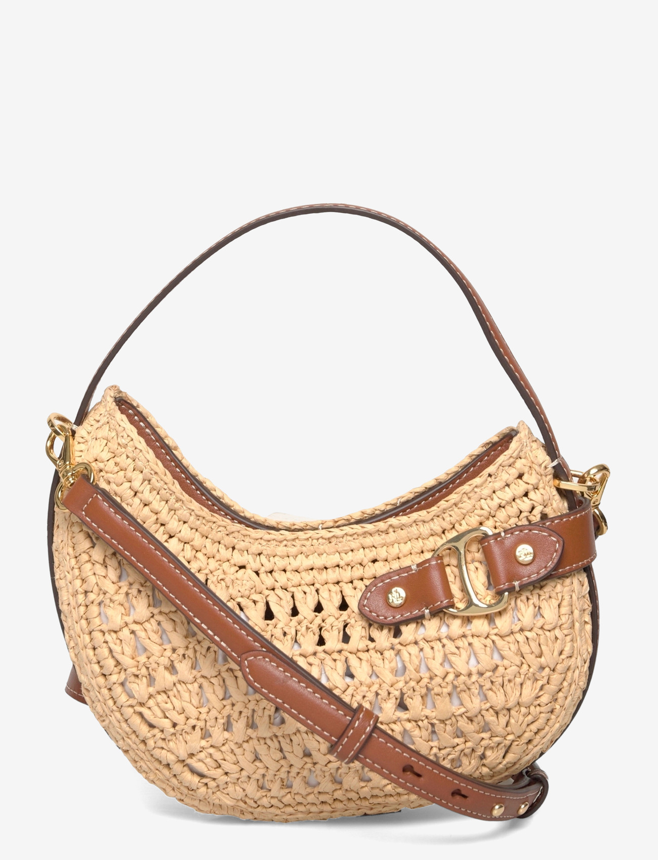 Lauren Ralph Lauren - Woven Straw Small Tasha Crossbody Bag - special occasions - natural/lauren ta - 0
