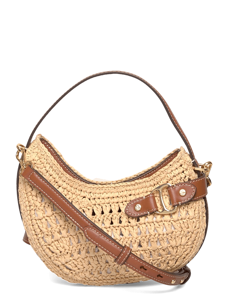 Lauren Ralph Lauren - Woven Straw Small Tasha Crossbody Bag - everyday style - natural/lauren ta - 0