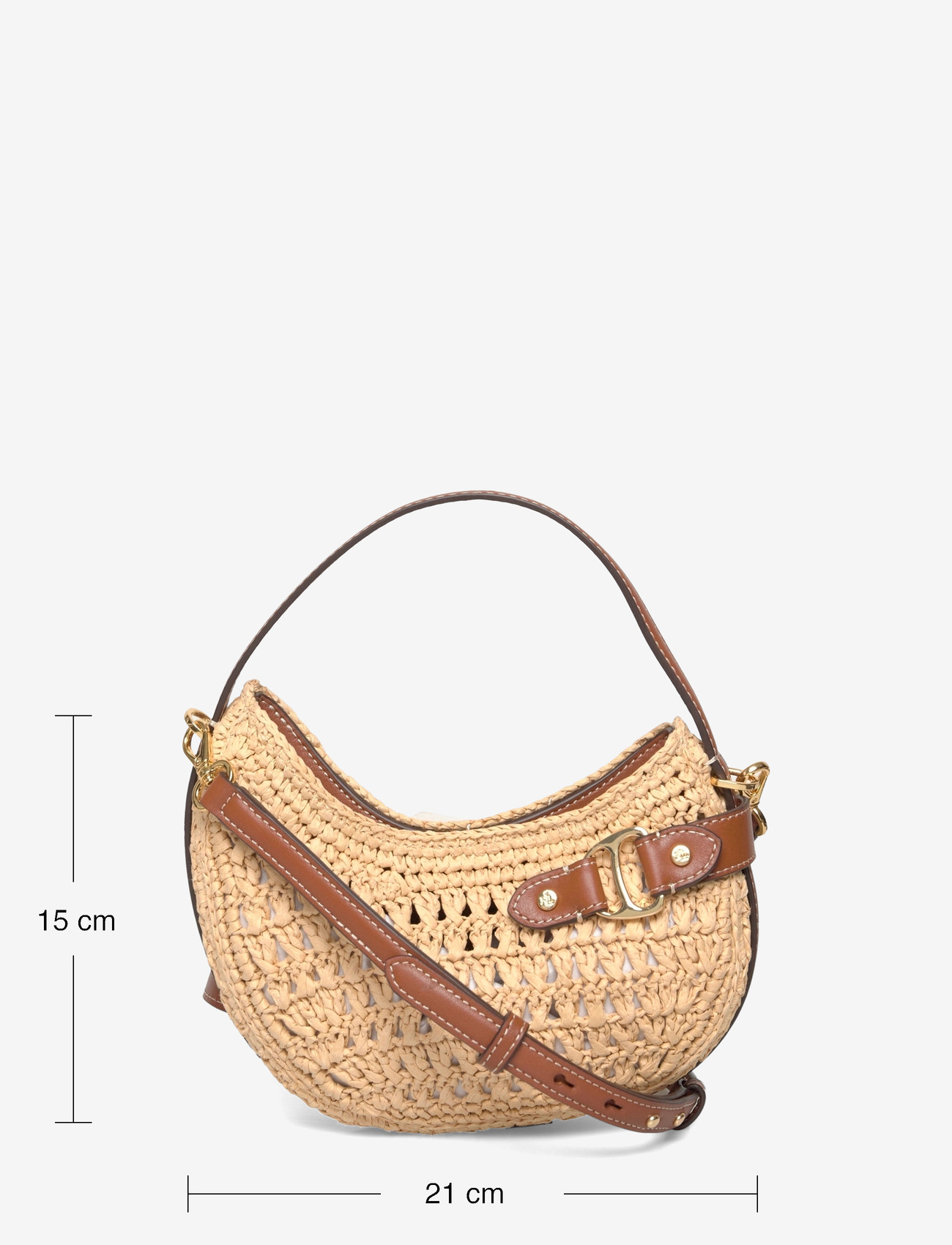 Lauren Ralph Lauren - Woven Straw Small Tasha Crossbody Bag - special occasions - natural/lauren ta - 3